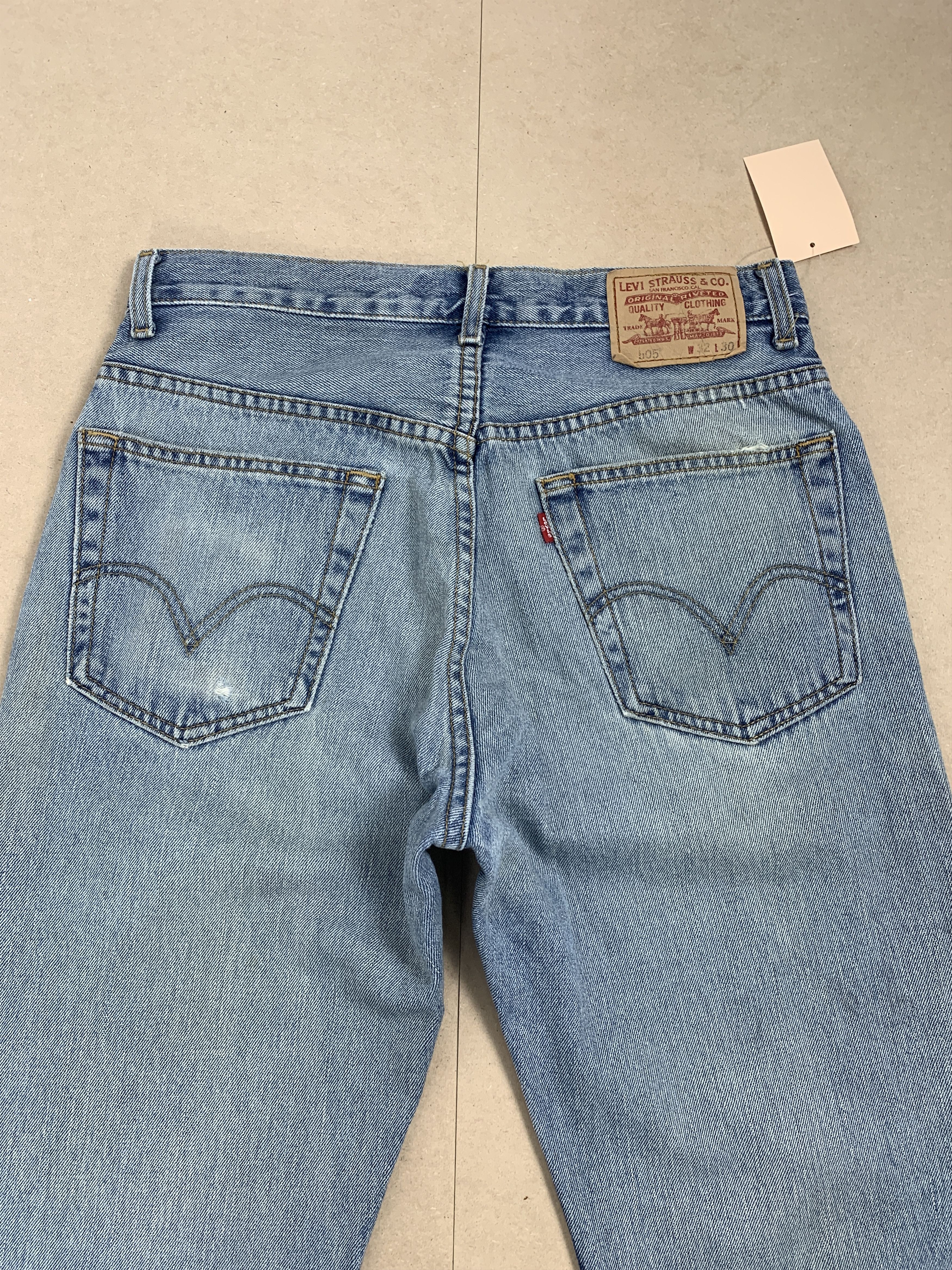 Levi's × Vintage Vintage LEVI'S 505 Straight Cut Faded Distressed Jeans Size US 31 - 9 Thumbnail