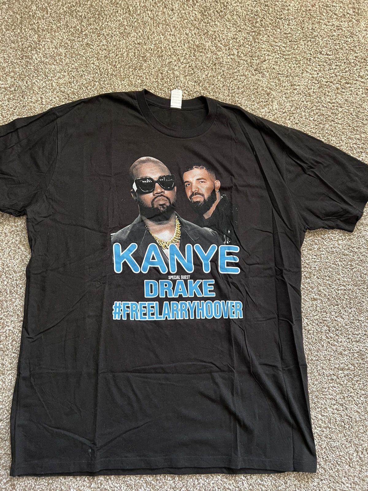 Vintage Kanye & Drake FREE LARRY HOOVER Tour Merch Grailed