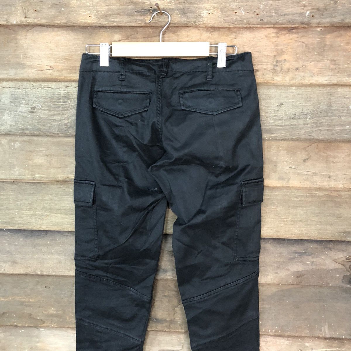 Japanese Brand Ofuon muti pocket bottom zipper cargo Black Pants #3779 Size US 28 / EU 44 - 12 Thumbnail