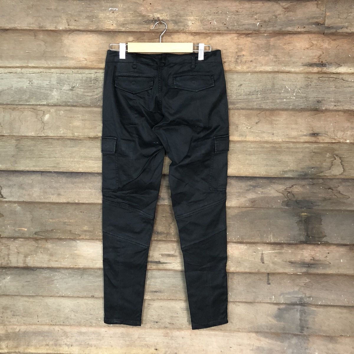 Japanese Brand Ofuon muti pocket bottom zipper cargo Black Pants #3779 Size US 28 / EU 44 - 11 Thumbnail