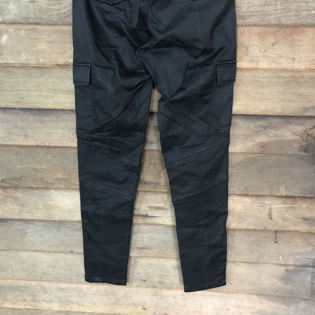 Japanese Brand Ofuon muti pocket bottom zipper cargo Black Pants #3779 Size US 28 / EU 44 - 13 Thumbnail