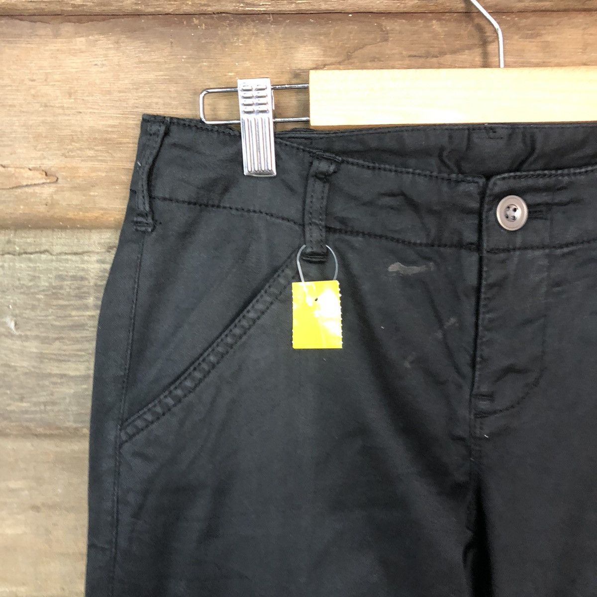 Japanese Brand Ofuon muti pocket bottom zipper cargo Black Pants #3779 Size US 28 / EU 44 - 4 Thumbnail