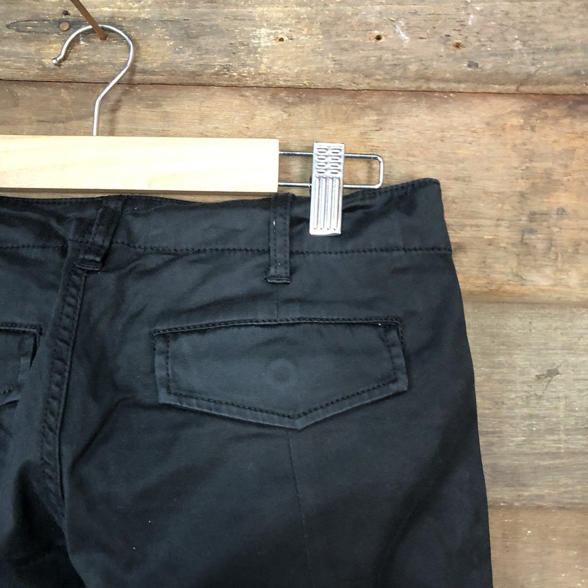 Japanese Brand Ofuon muti pocket bottom zipper cargo Black Pants #3779 Size US 28 / EU 44 - 15 Thumbnail