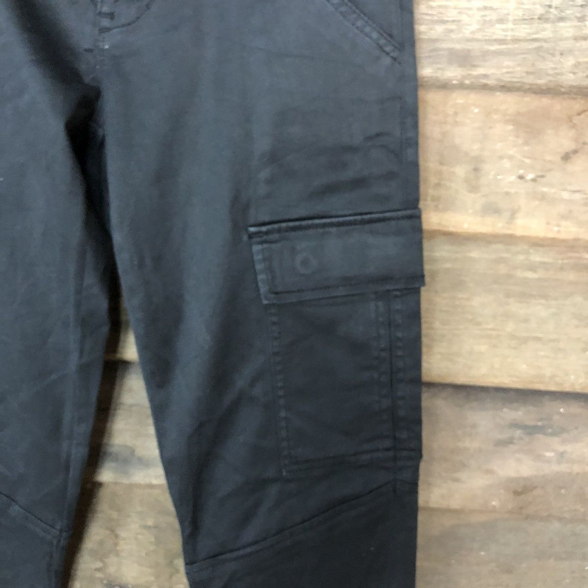 Japanese Brand Ofuon muti pocket bottom zipper cargo Black Pants #3779 Size US 28 / EU 44 - 7 Thumbnail