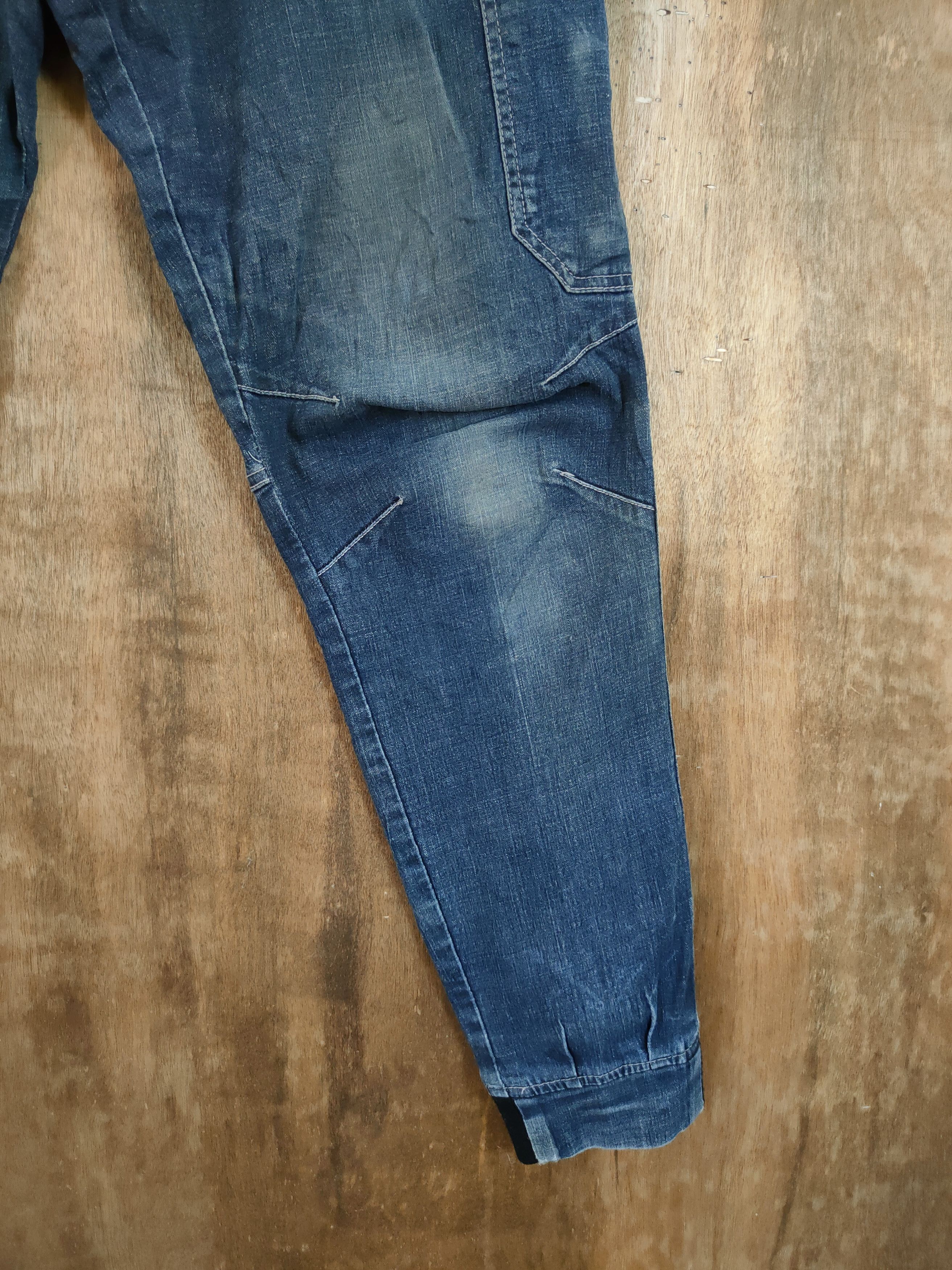Japanese Brand Japan jogger distressed denim multipocket cargo #46-876 Size US 31 - 3 Thumbnail