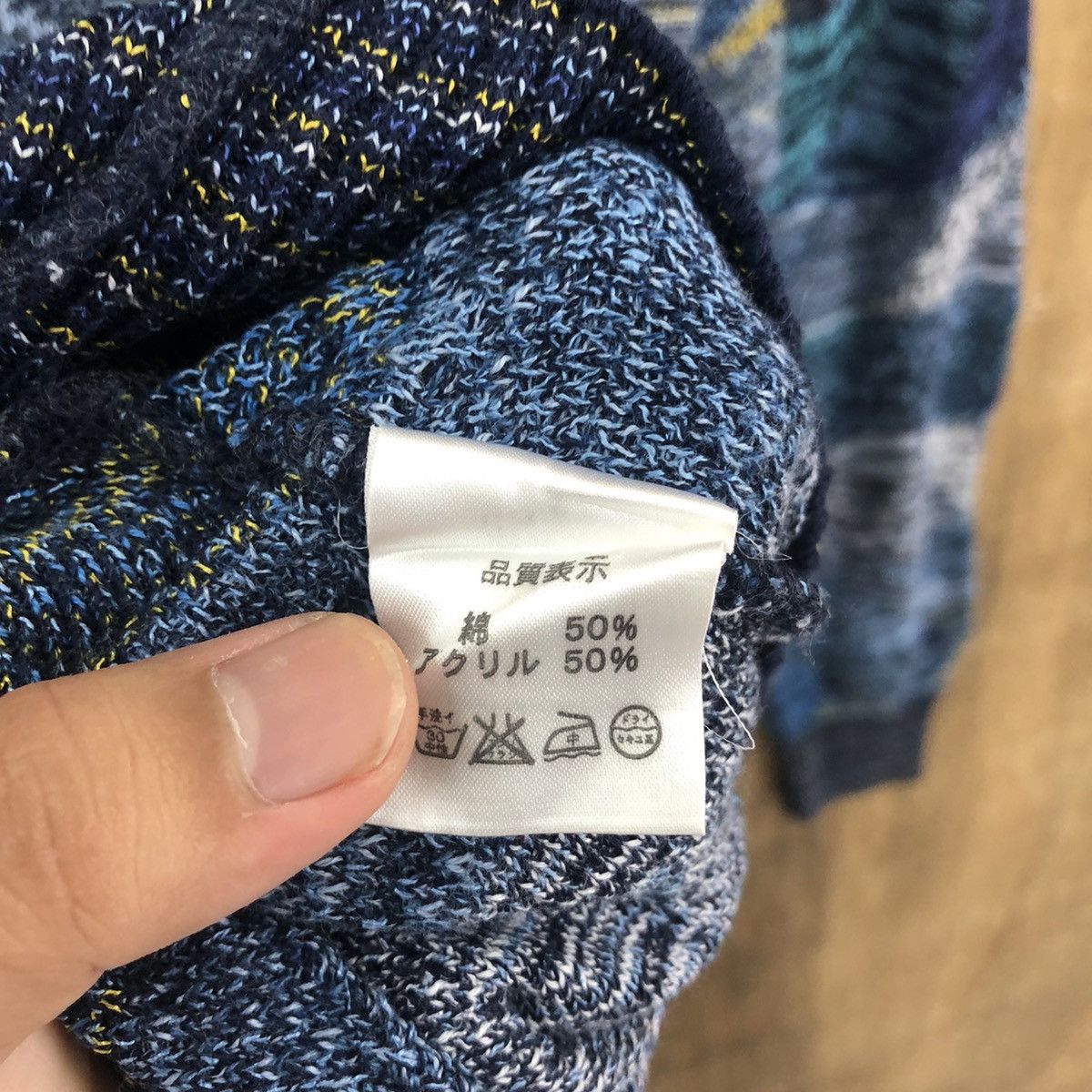 Aran Isles Knitwear Fantasie Di Settembre Blue Cardigan Knitwear vintage #6237 Size US M / EU 48-50 / 2 - 6 Thumbnail