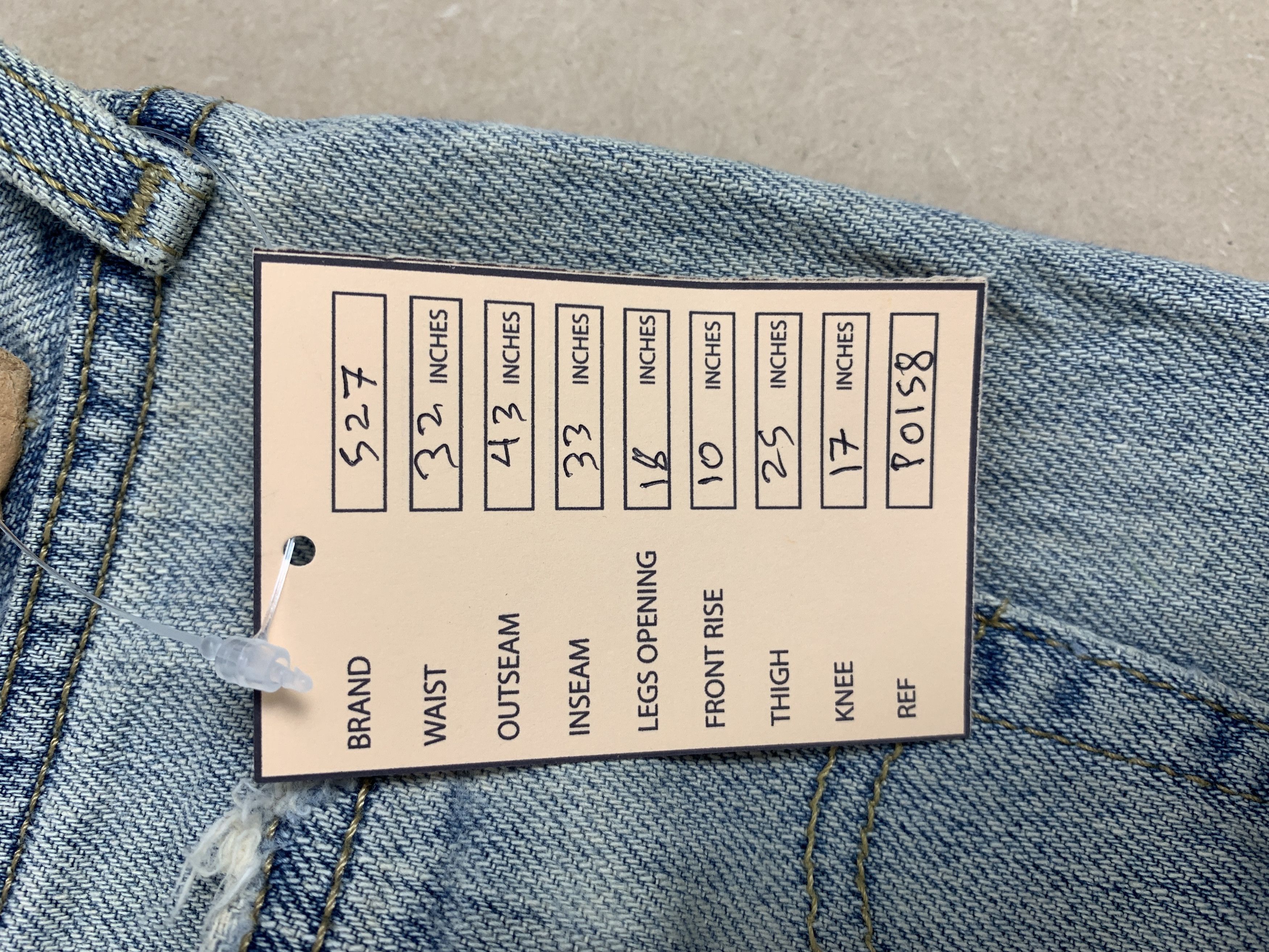 Levi's Vintage Levis 527 Low Boot Cut Distressed Light Wash Jeans Size US 32 / EU 48 - 19 Thumbnail