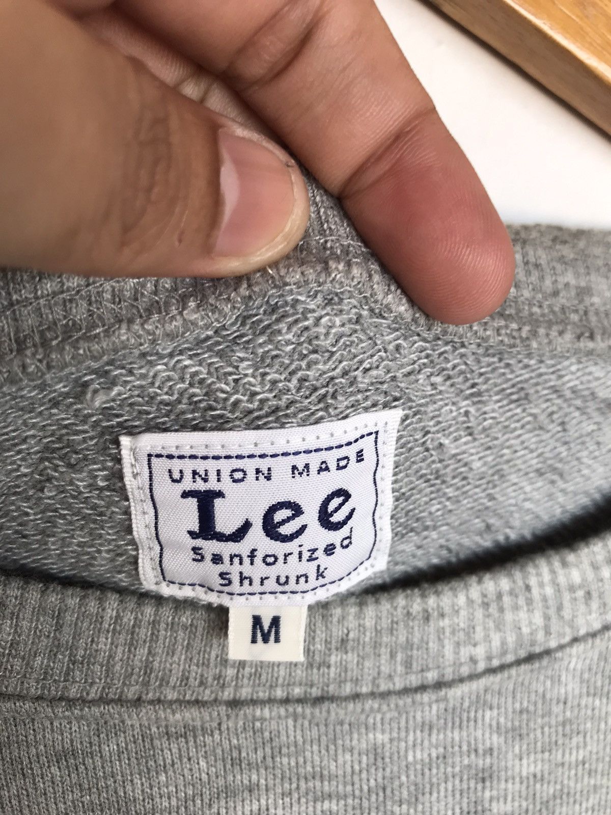 Lee × Vintage Vintage Lee Union Made Crewneck Sweatshirt Denim Pocket Size US M / EU 48-50 / 2 - 3 Thumbnail
