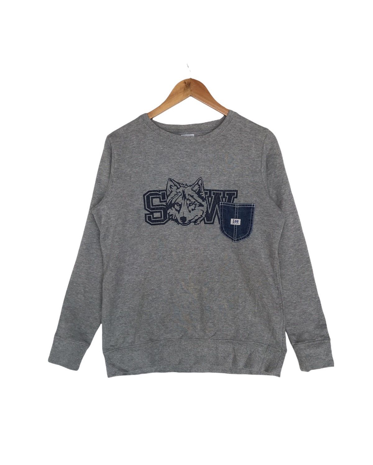 Lee × Vintage Vintage Lee Union Made Crewneck Sweatshirt Denim Pocket Size US M / EU 48-50 / 2 - 1 Thumbnail