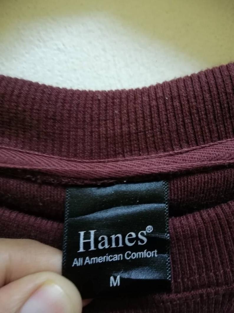 Hanes Vintage Hanes Sweatshirt Small Logo Embroidered (c12) Size US M / EU 48-50 / 2 - 5 Thumbnail