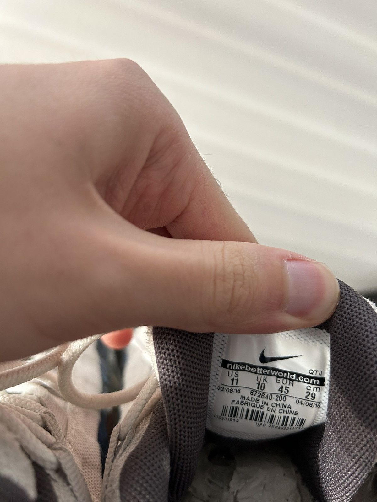 Nike Nike Air Max 95 Dave White ‘Rabbit’ Size US 11 / EU 44 - 11 Thumbnail