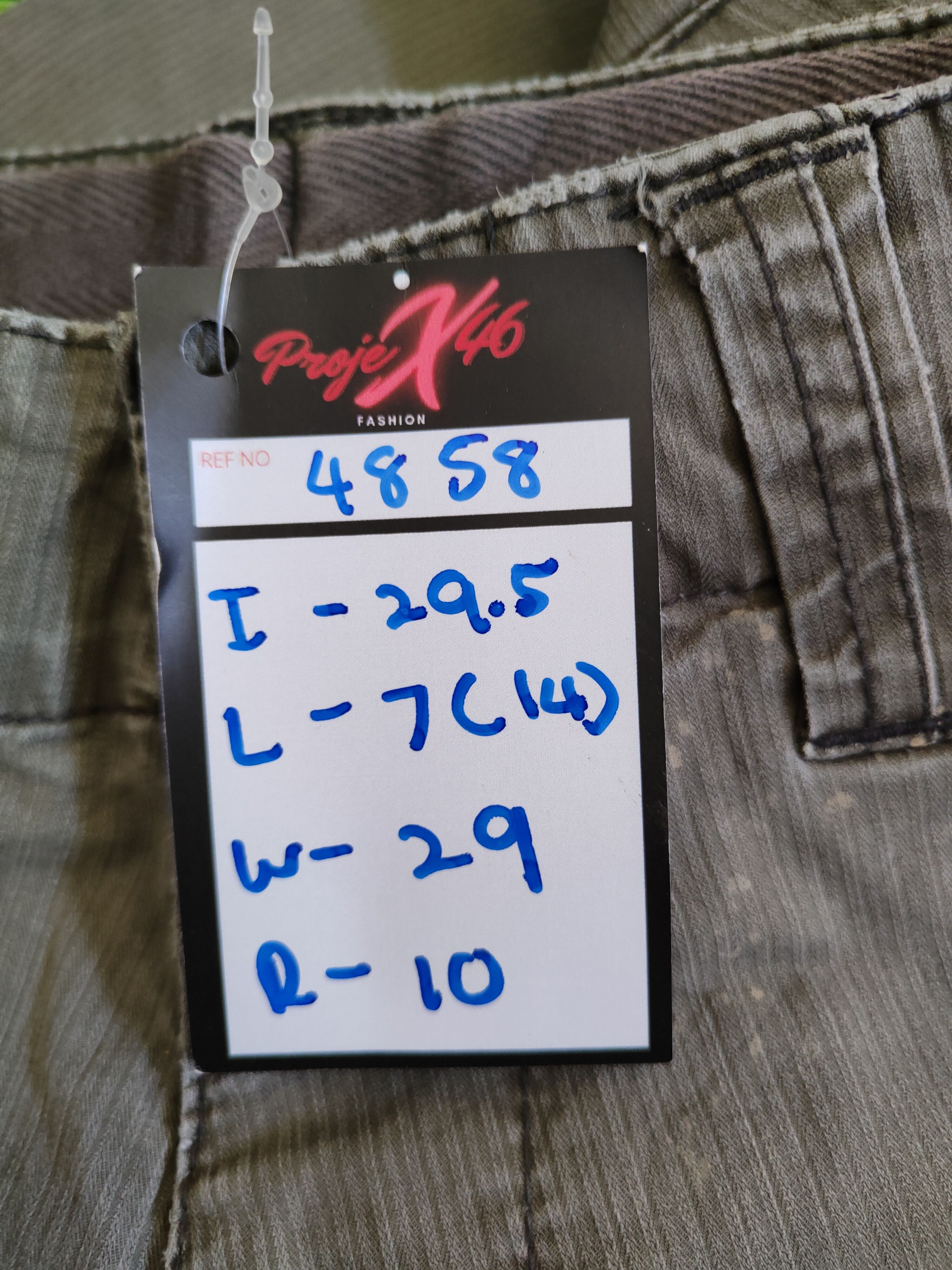 Japanese Brand Genba Dark Green Multi Pocket Tactical Cargo Pants #4858 Size US 30 / EU 46 - 14 Thumbnail