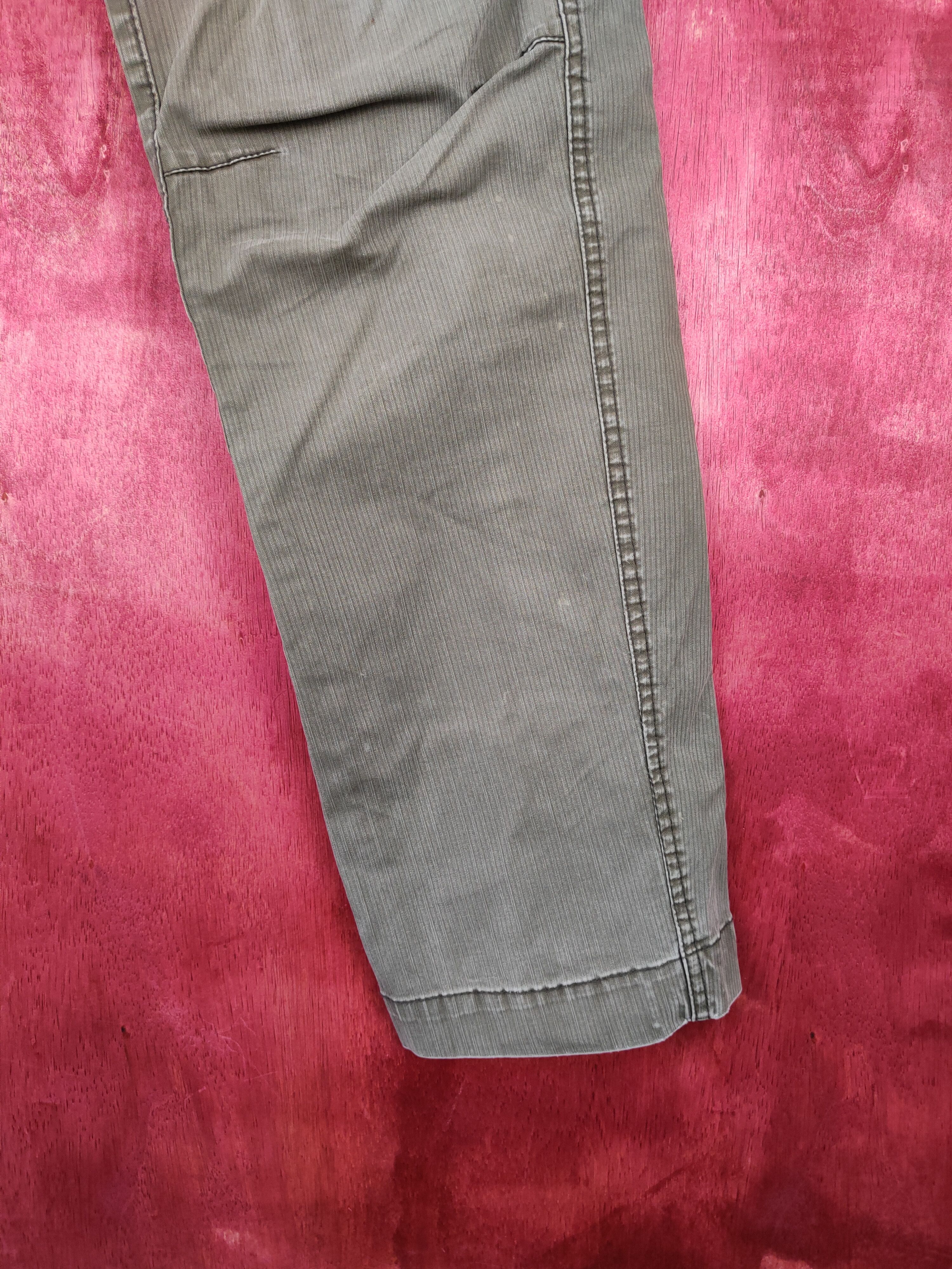 Japanese Brand Genba Dark Green Multi Pocket Tactical Cargo Pants #4858 Size US 30 / EU 46 - 6 Thumbnail