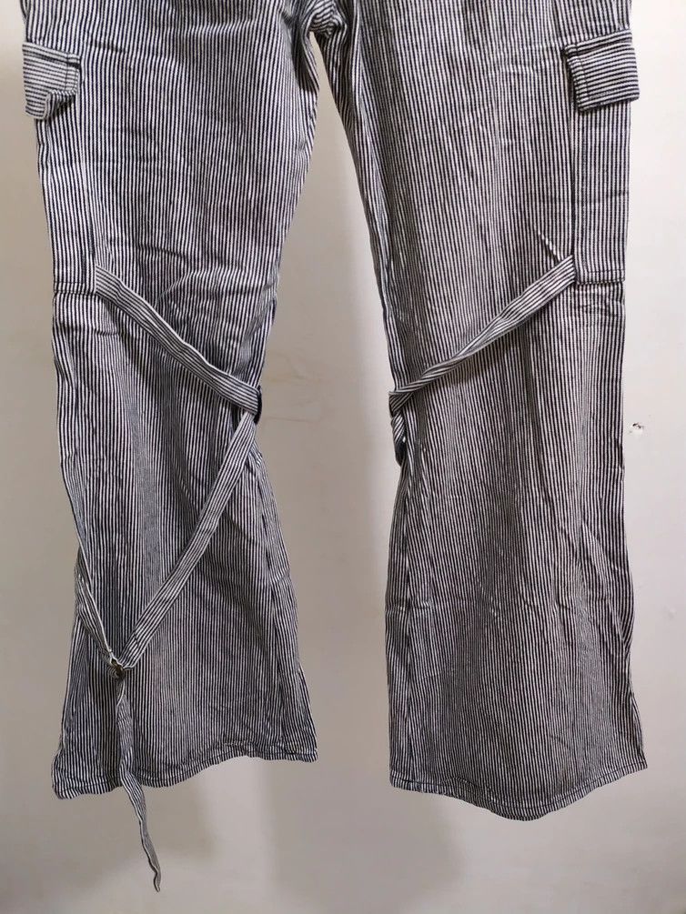 Japanese Brand × Seditionaries 🔥IMAGE Punk Bondage Punk Stripe Cargo Bootcut Pants Size US 28 / EU 44 - 8 Thumbnail