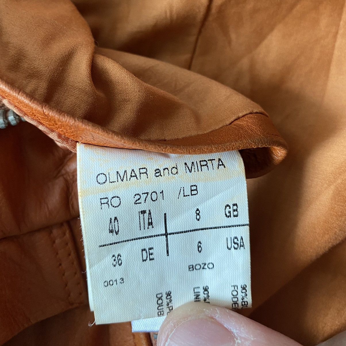 Rick Owens Rick Owens Orange Bozo Leather Jacket Size S / US 4 / IT 40 - 4 Thumbnail