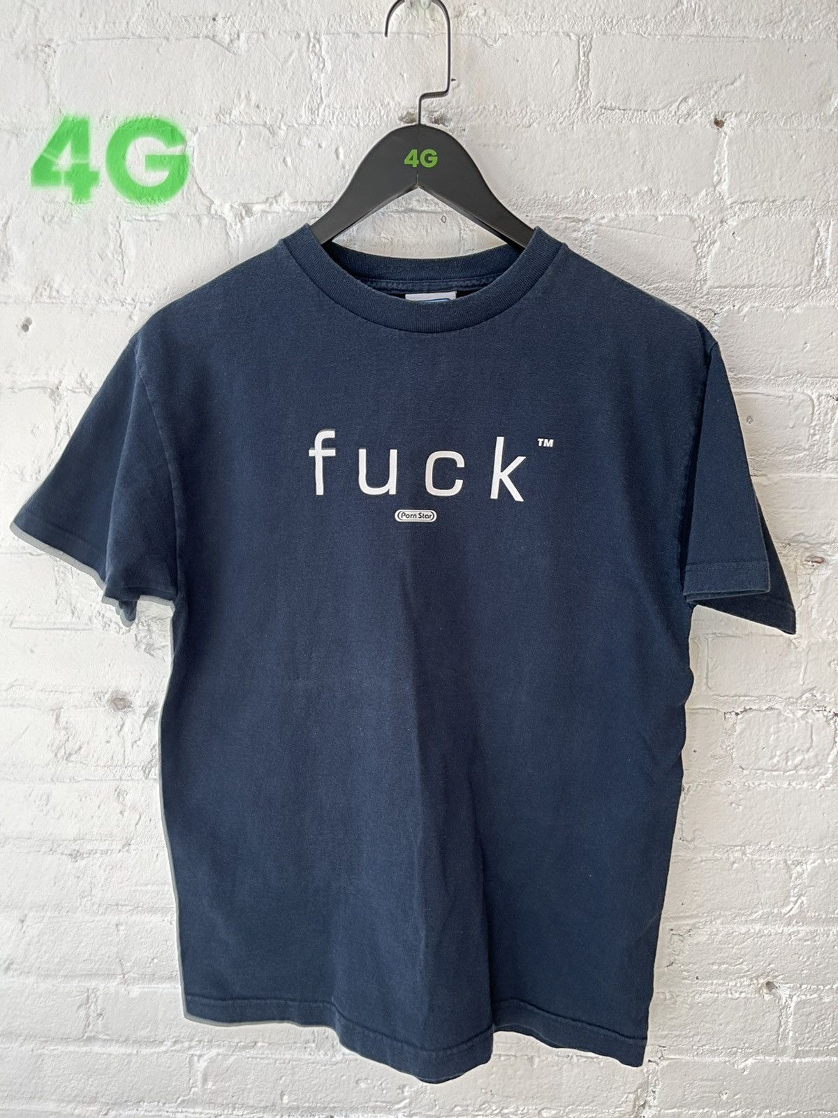 image of Vintage Pornstars Fuck Shirt Porn Star Xxx in Dark Navy, Men's (Size Small)