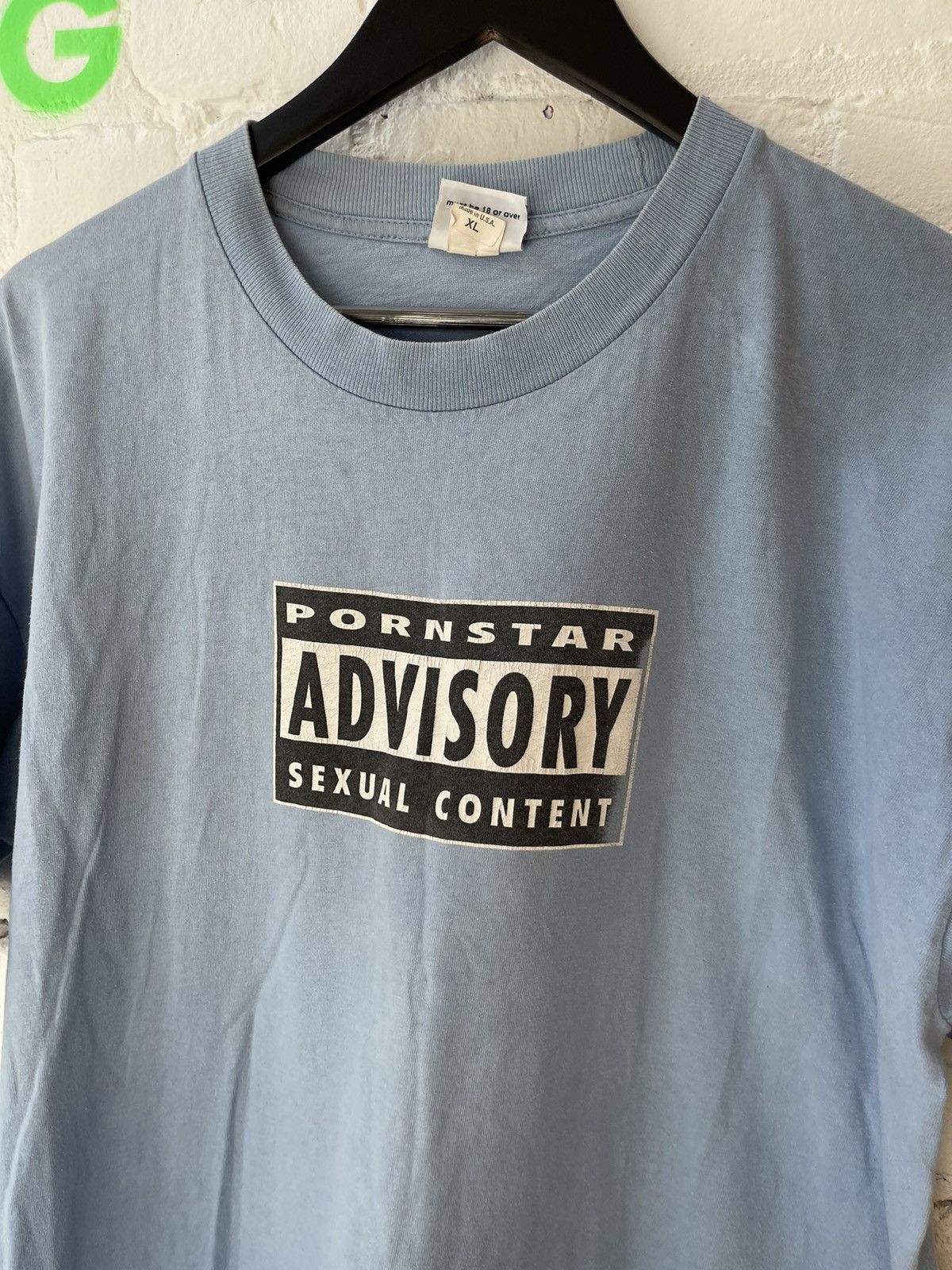Vintage Vintage PORNSTAR ADVISORY PORN STAR SHIRT FUCK Size US XL / EU 56 / 4 - 2 Thumbnail