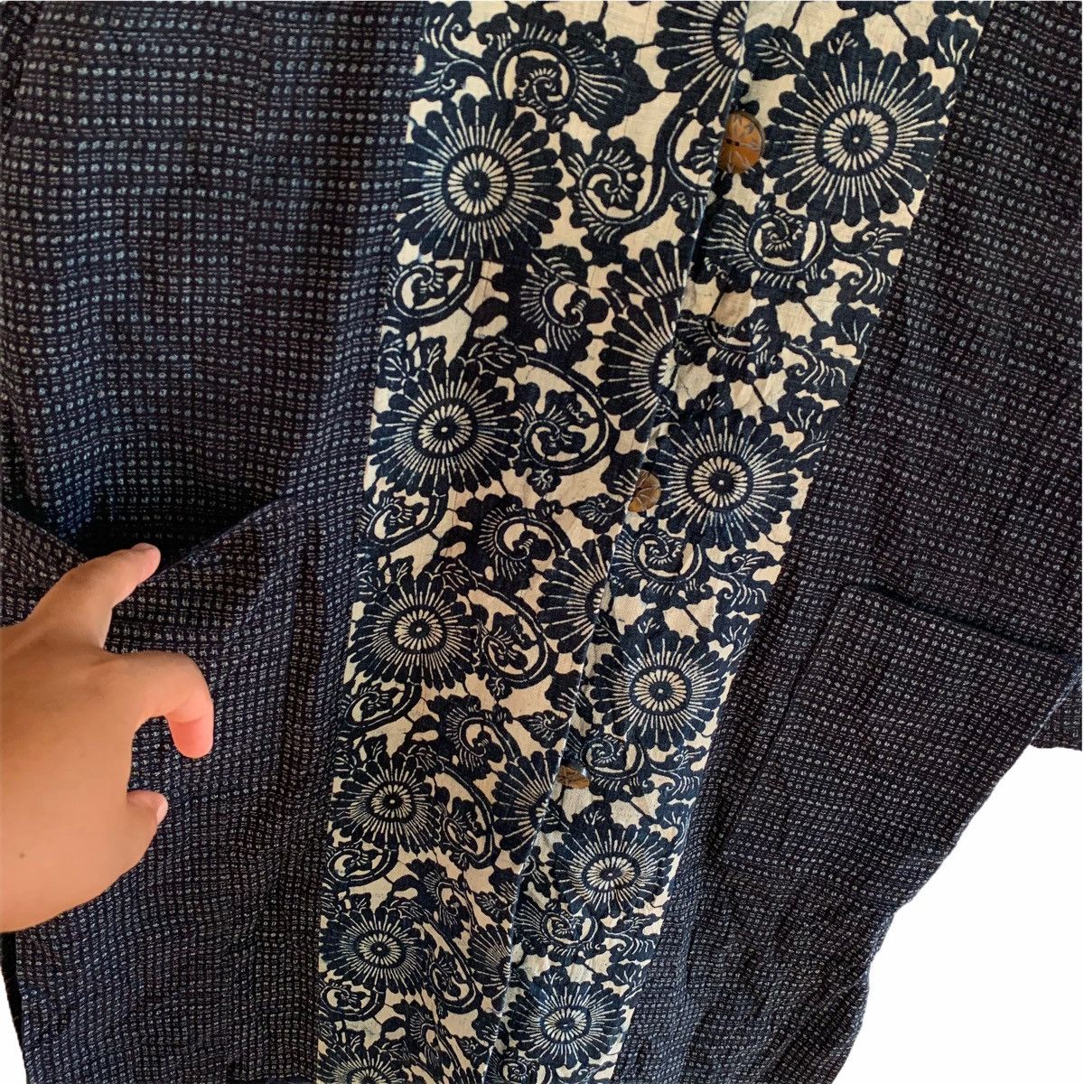 Japanese Brand Japan Indigo Kimono Styled Reversible Long Jacket Size US L / EU 52-54 / 3 - 13 Thumbnail