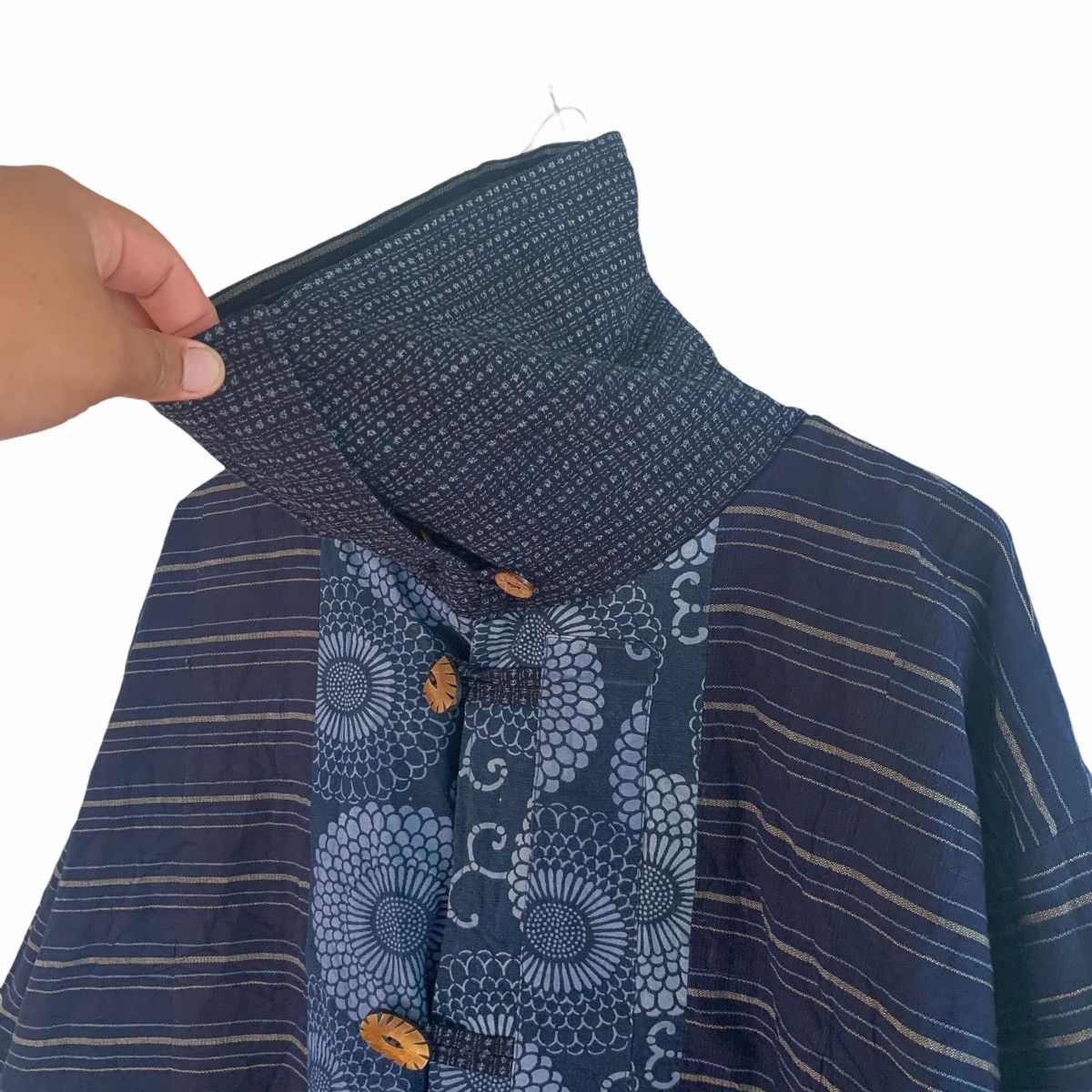 Japanese Brand Japan Indigo Kimono Styled Reversible Long Jacket Size US L / EU 52-54 / 3 - 17 Thumbnail