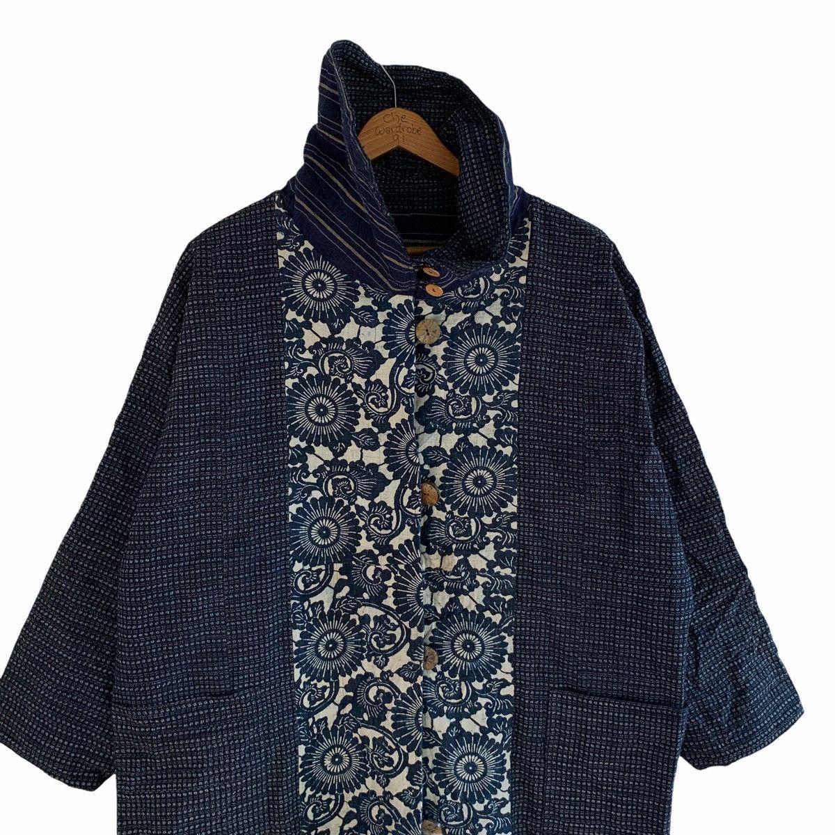Japanese Brand Japan Indigo Kimono Styled Reversible Long Jacket Size US L / EU 52-54 / 3 - 10 Thumbnail