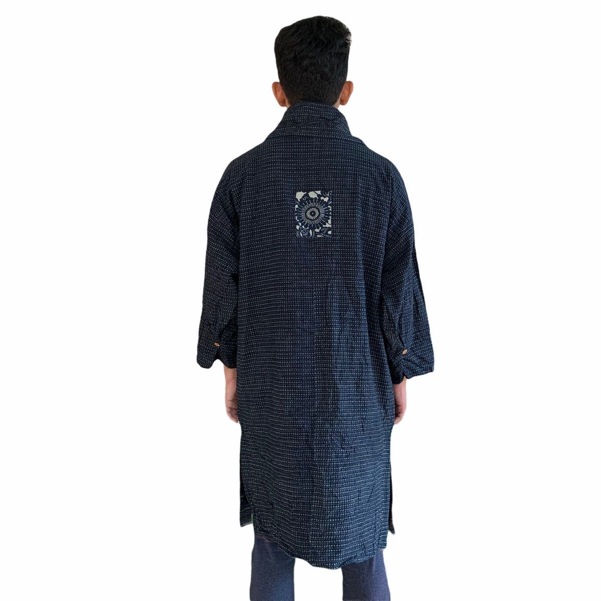 Japanese Brand Japan Indigo Kimono Styled Reversible Long Jacket Size US L / EU 52-54 / 3 - 4 Thumbnail