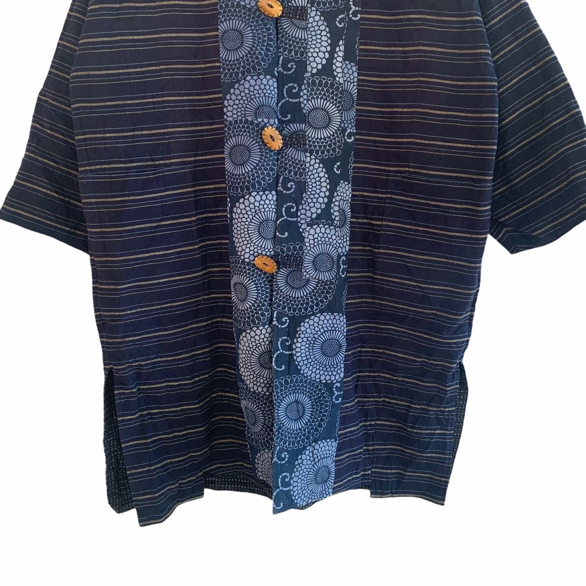 Japanese Brand Japan Indigo Kimono Styled Reversible Long Jacket Size US L / EU 52-54 / 3 - 15 Thumbnail