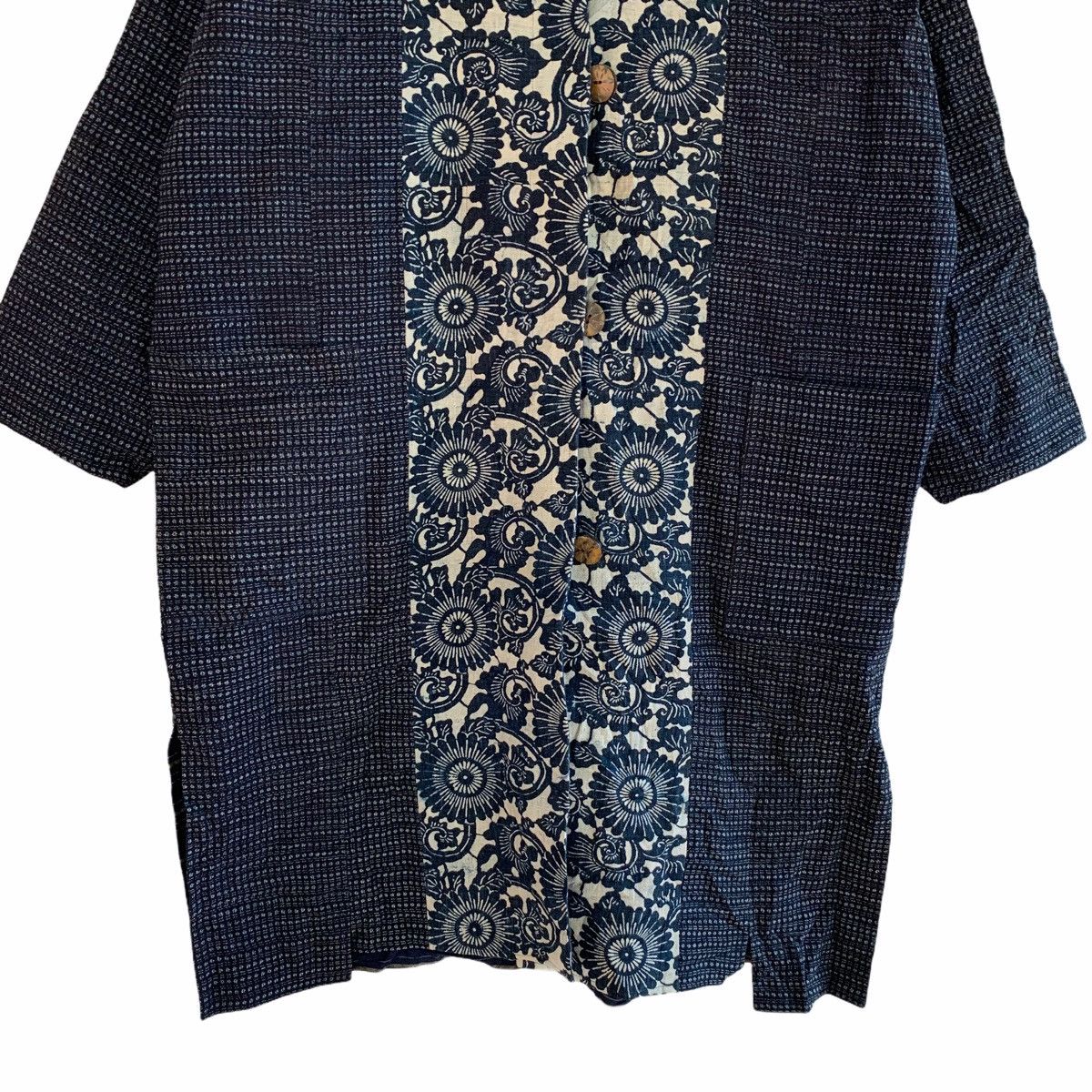 Japanese Brand Japan Indigo Kimono Styled Reversible Long Jacket Size US L / EU 52-54 / 3 - 11 Thumbnail