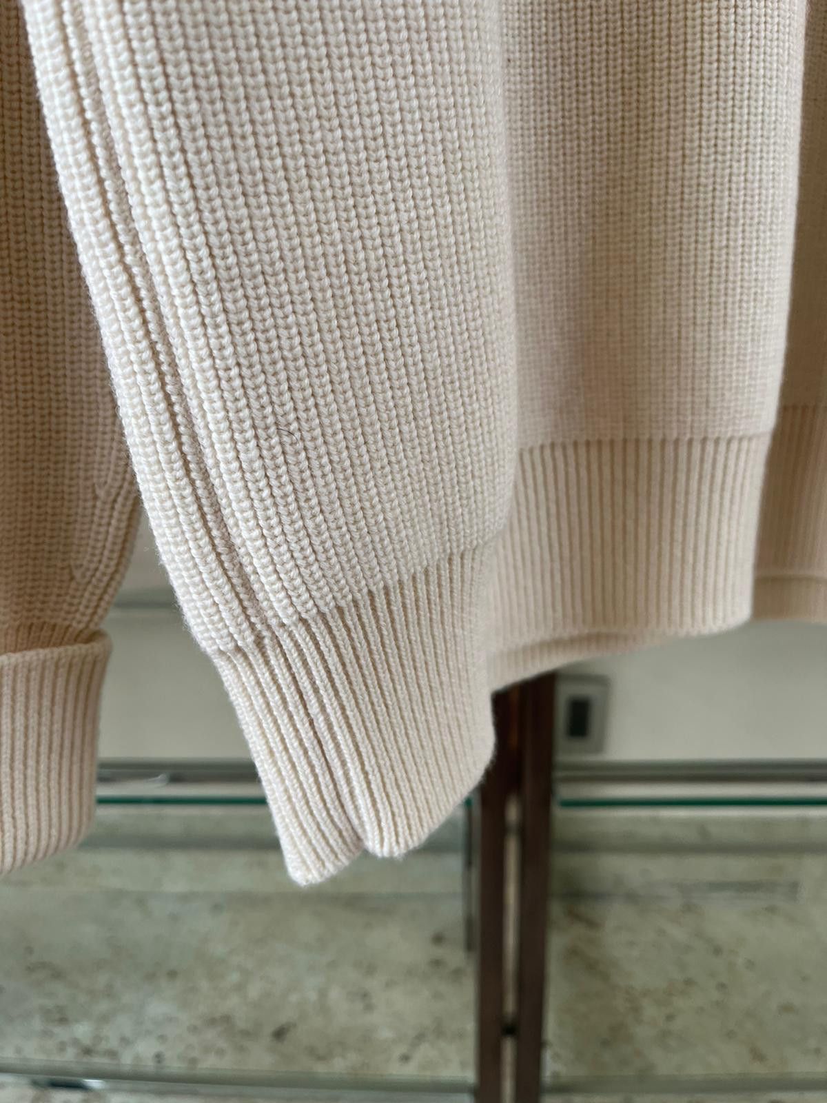 Jil Sander Ribbed Knitwear in Ivory Size US M / EU 48-50 / 2 - 4 Thumbnail