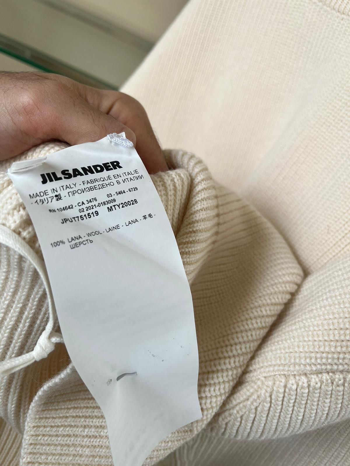 Jil Sander Ribbed Knitwear in Ivory Size US M / EU 48-50 / 2 - 10 Thumbnail