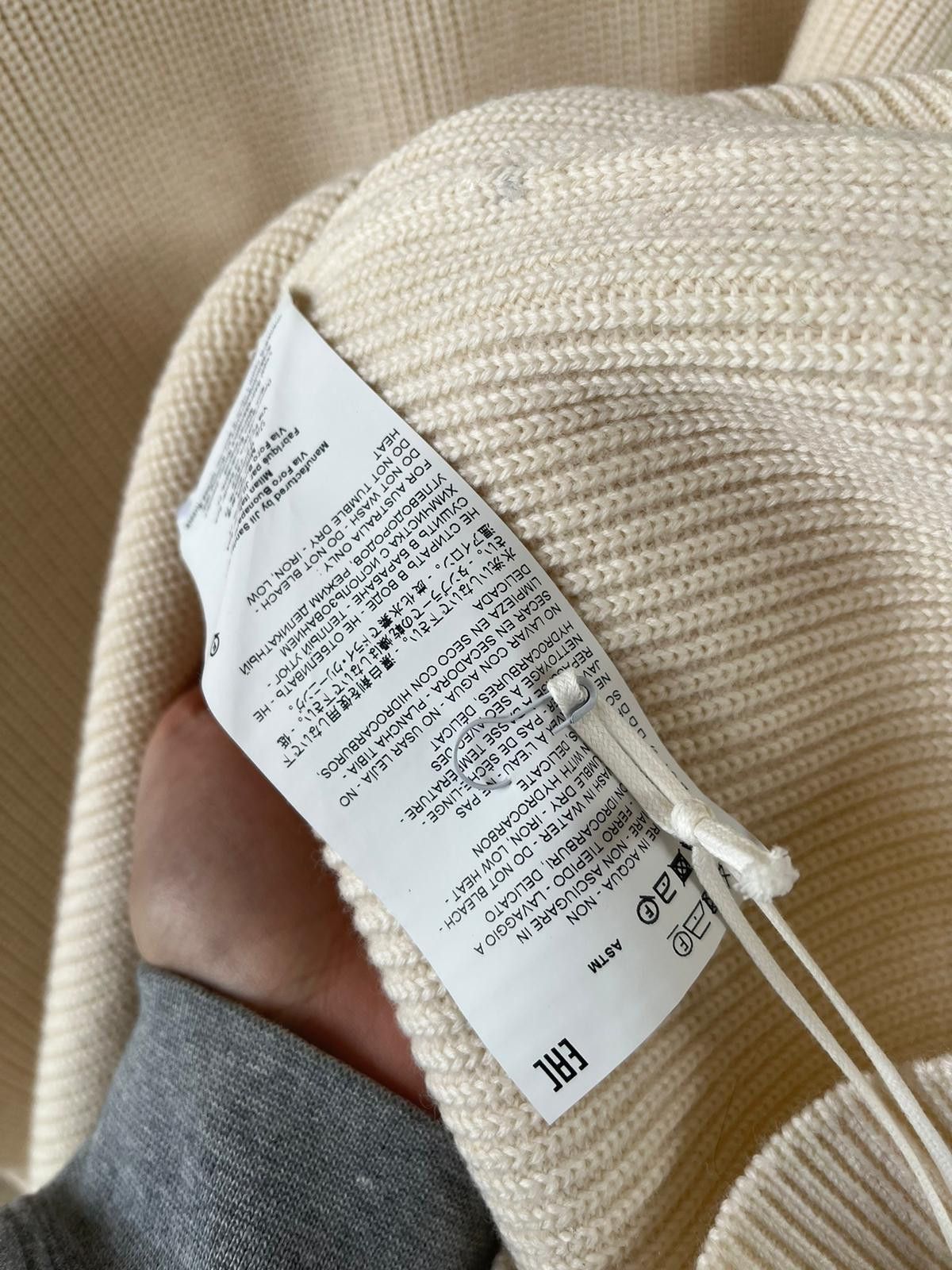 Jil Sander Ribbed Knitwear in Ivory Size US M / EU 48-50 / 2 - 9 Thumbnail