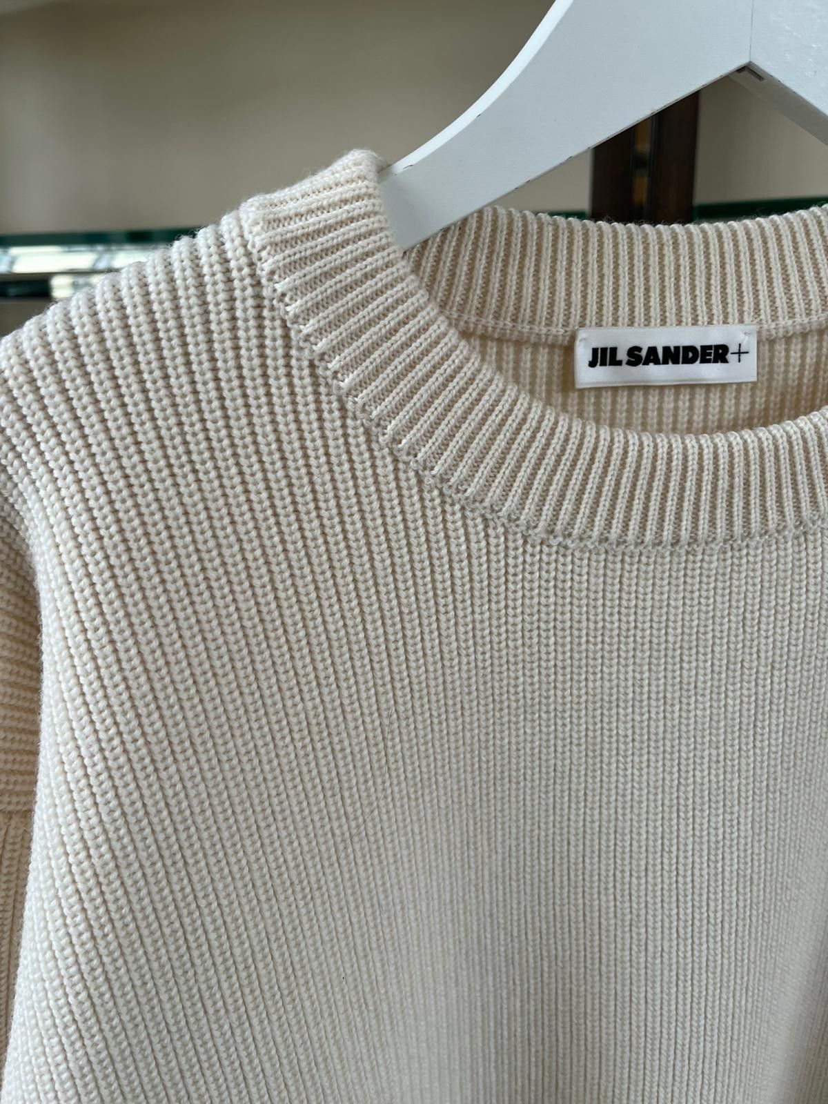Jil Sander Ribbed Knitwear in Ivory Size US M / EU 48-50 / 2 - 8 Thumbnail