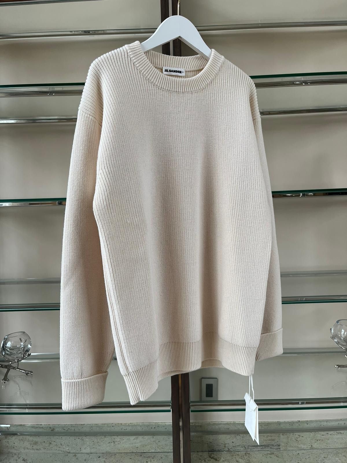Jil Sander Ribbed Knitwear in Ivory Size US M / EU 48-50 / 2 - 2 Thumbnail