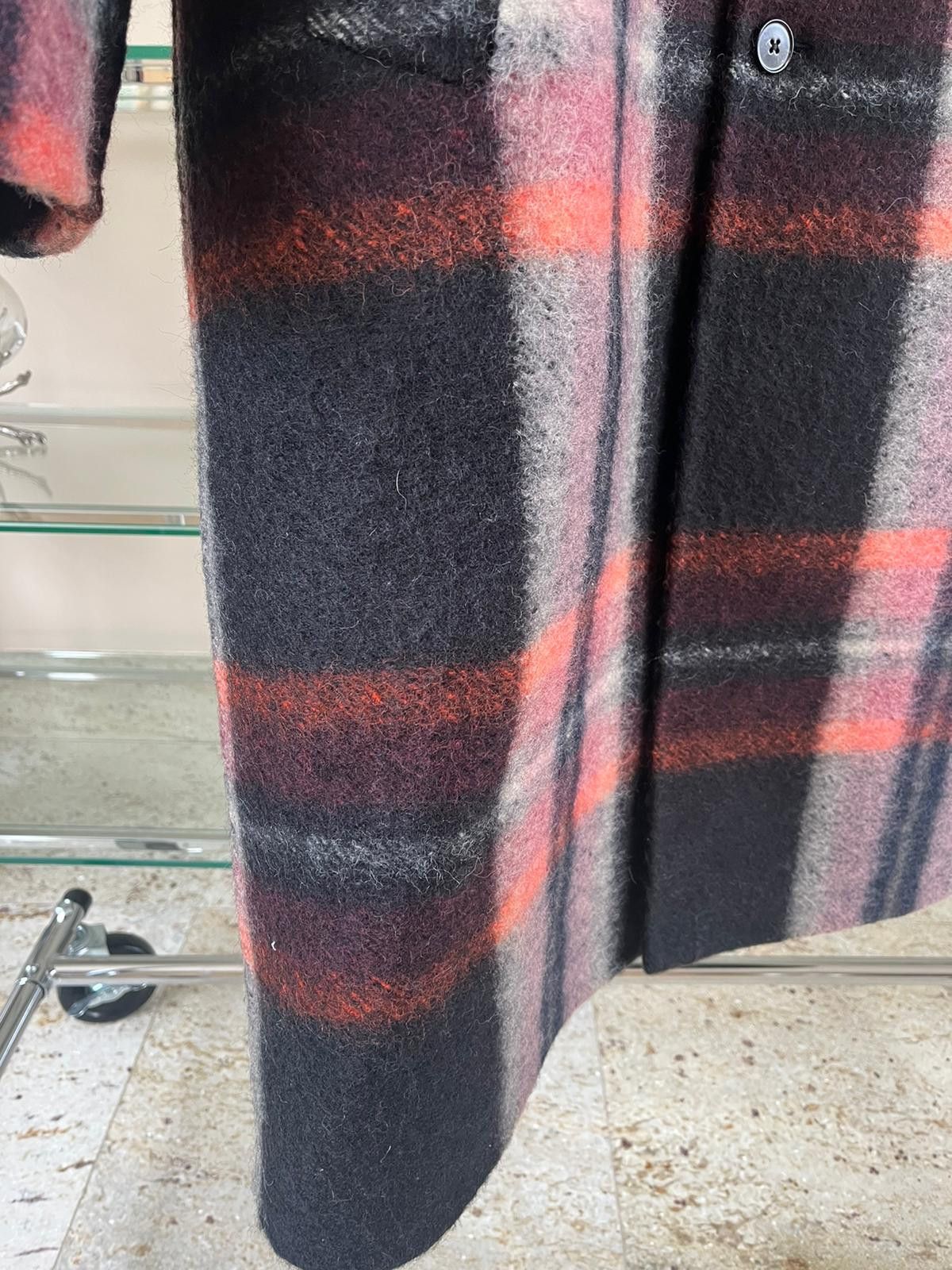 Jil Sander Long Tartan Wool Coat in Tartan / Multicolor Size US M / EU 48-50 / 2 - 5 Thumbnail