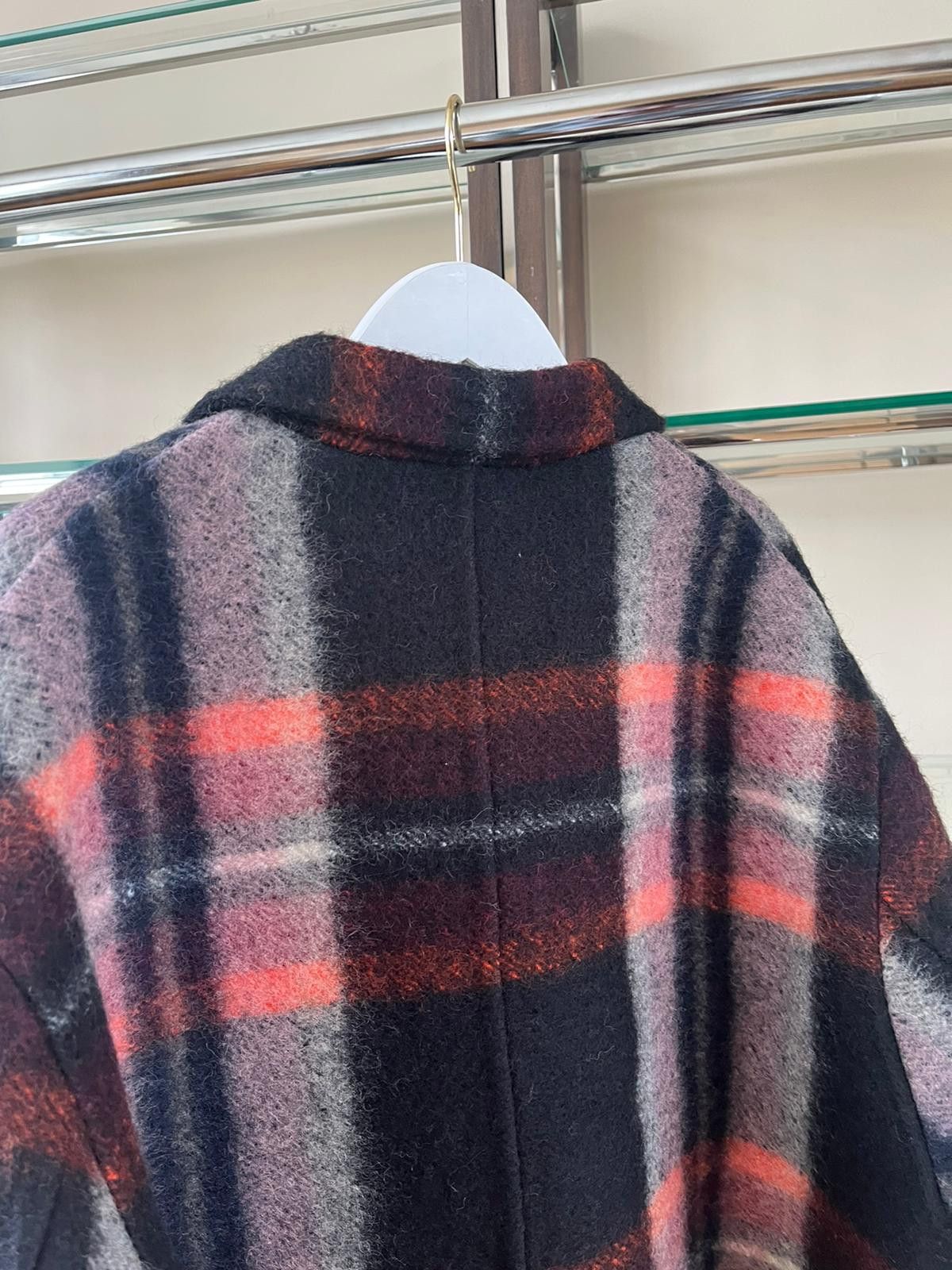 Jil Sander Long Tartan Wool Coat in Tartan / Multicolor Size US M / EU 48-50 / 2 - 15 Thumbnail