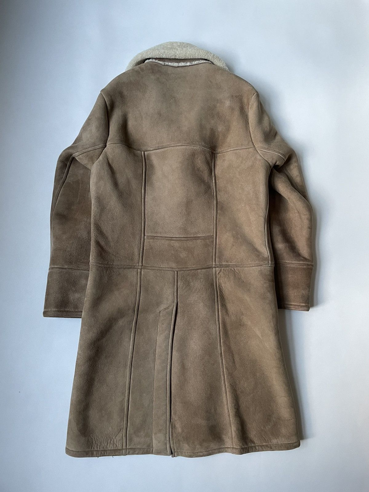 Maison Margiela Early 2000’s Tan Shearling Overcoat Size US M / EU 48-50 / 2 - 10 Thumbnail
