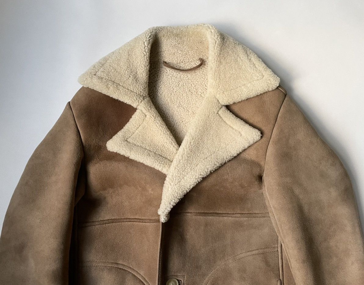 Maison Margiela Early 2000’s Tan Shearling Overcoat Size US M / EU 48-50 / 2 - 2 Thumbnail