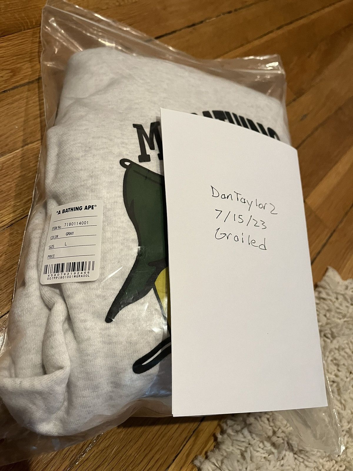 Bape Mr Bathing Ape Pullover Hoodie Size US L / EU 52-54 / 3 - 15 Thumbnail