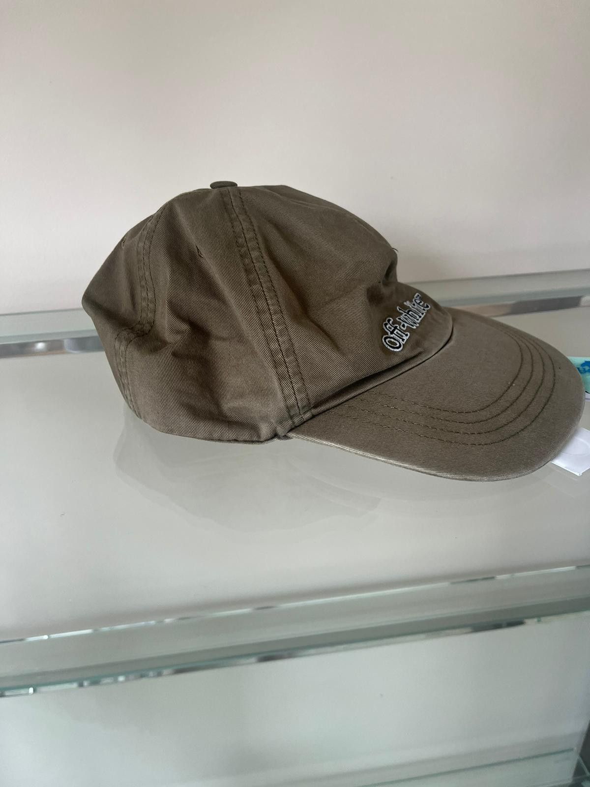 Off-White Slanted Logo Baseball Cap in Green Size ONE SIZE - 4 Thumbnail