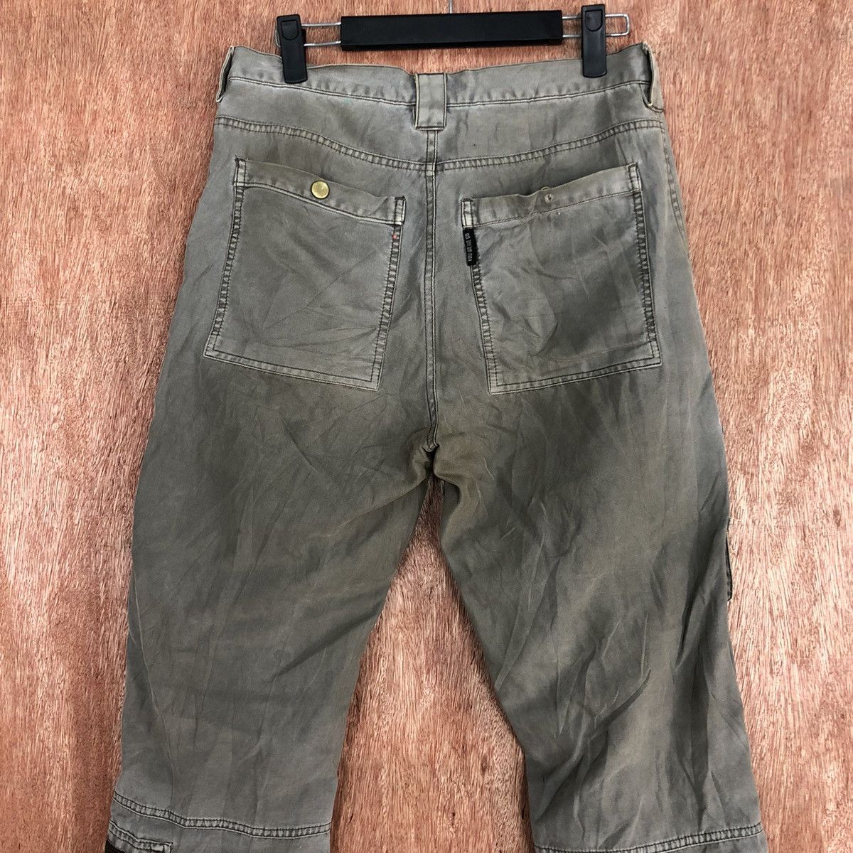 Japanese Brand DLL Resque Squad distressed cargo multipocket pants #c666 Size US 28 / EU 44 - 10 Thumbnail