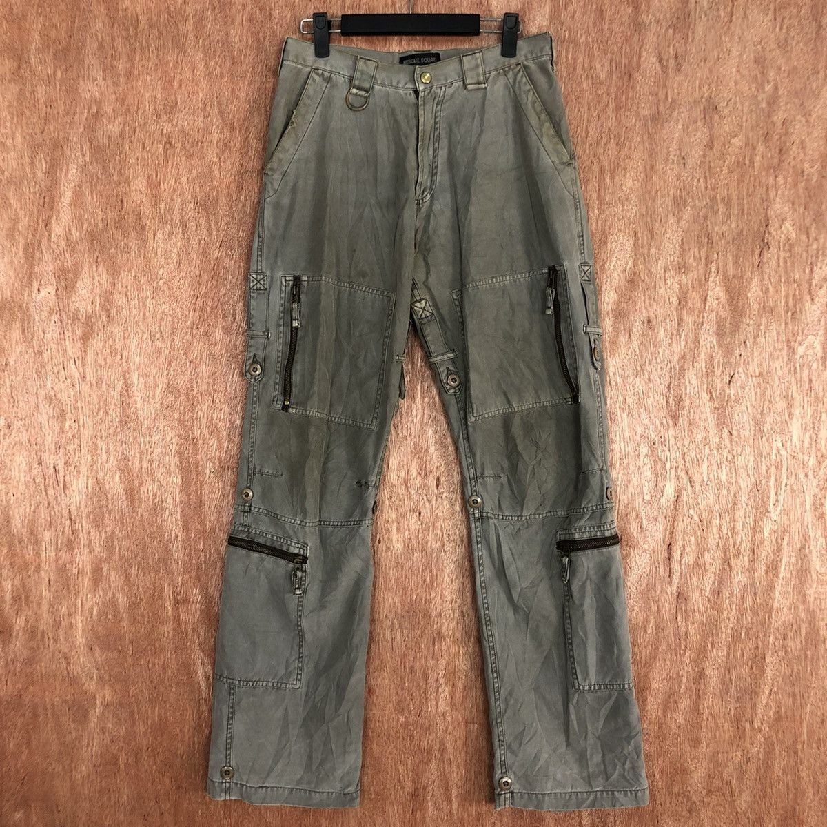 Japanese Brand DLL Resque Squad distressed cargo multipocket pants #c666 Size US 28 / EU 44 - 1 Thumbnail
