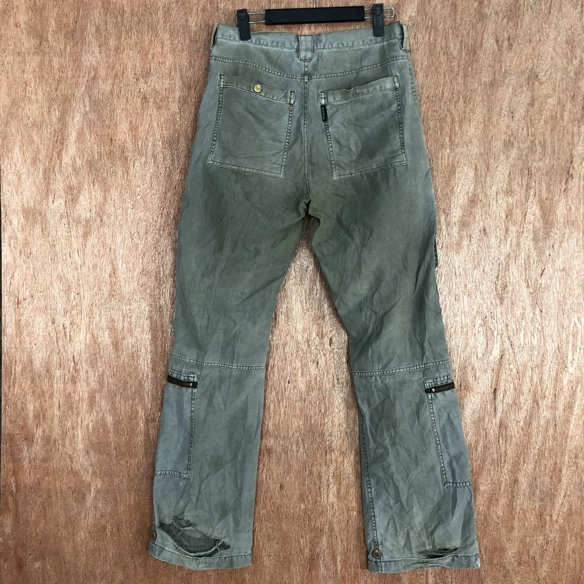 Japanese Brand DLL Resque Squad distressed cargo multipocket pants #c666 Size US 28 / EU 44 - 9 Thumbnail