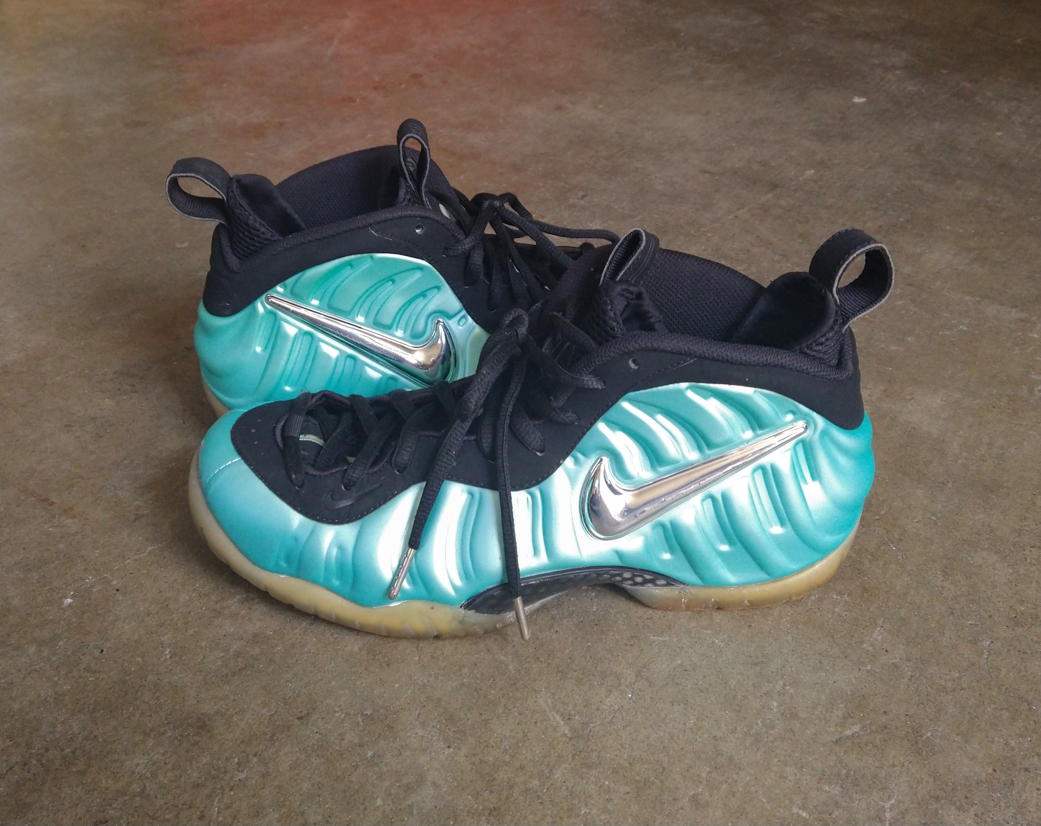 Nike Air Foamposite Pro Island Green Size 624041-303