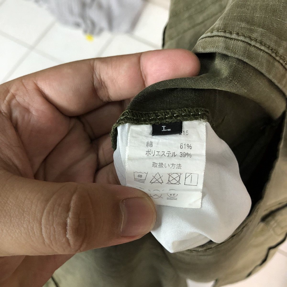 Japanese Brand Geride japan multipocket utility Green Cargo Pants #7051 Size US 31 - 17 Thumbnail
