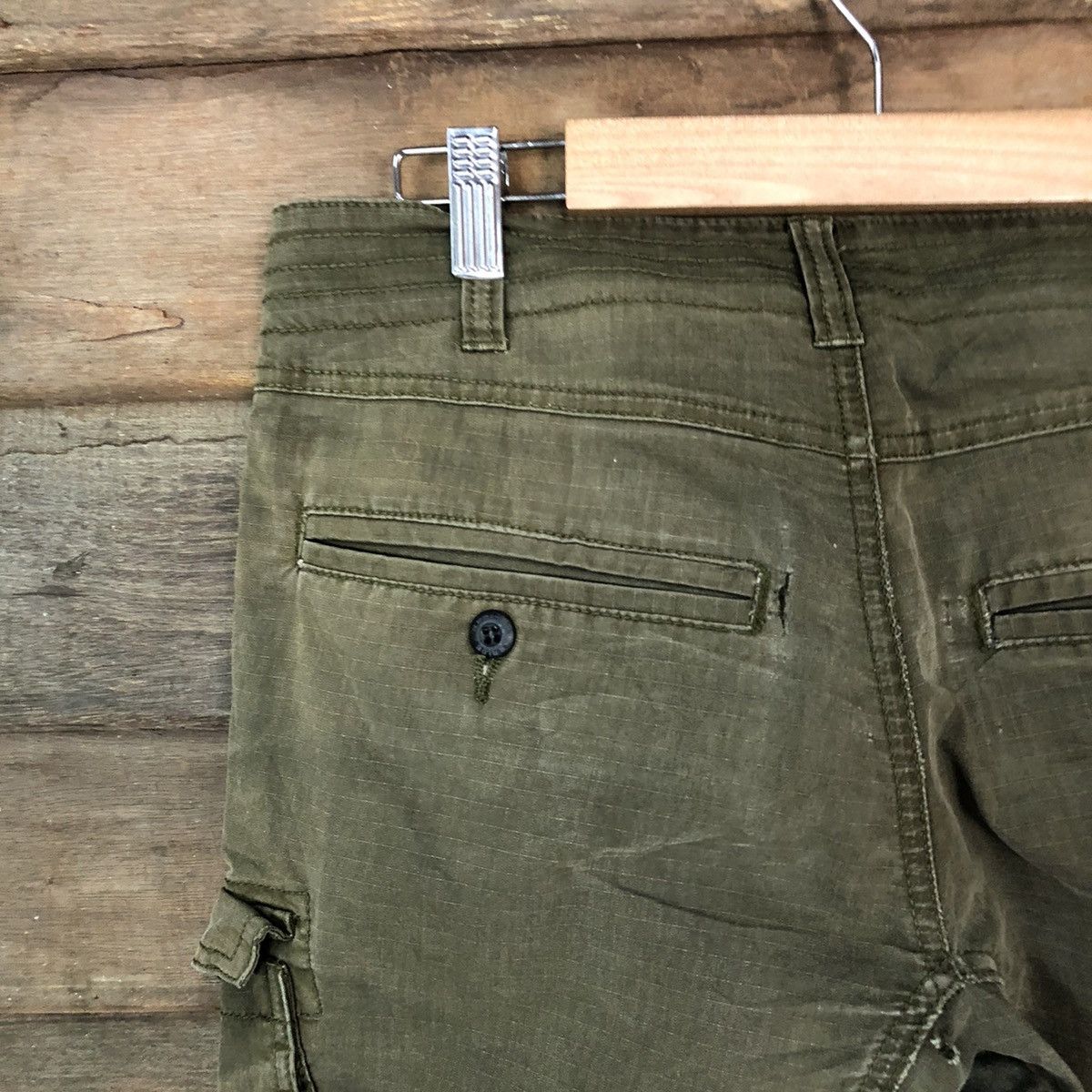 Japanese Brand Geride japan multipocket utility Green Cargo Pants #7051 Size US 31 - 14 Thumbnail