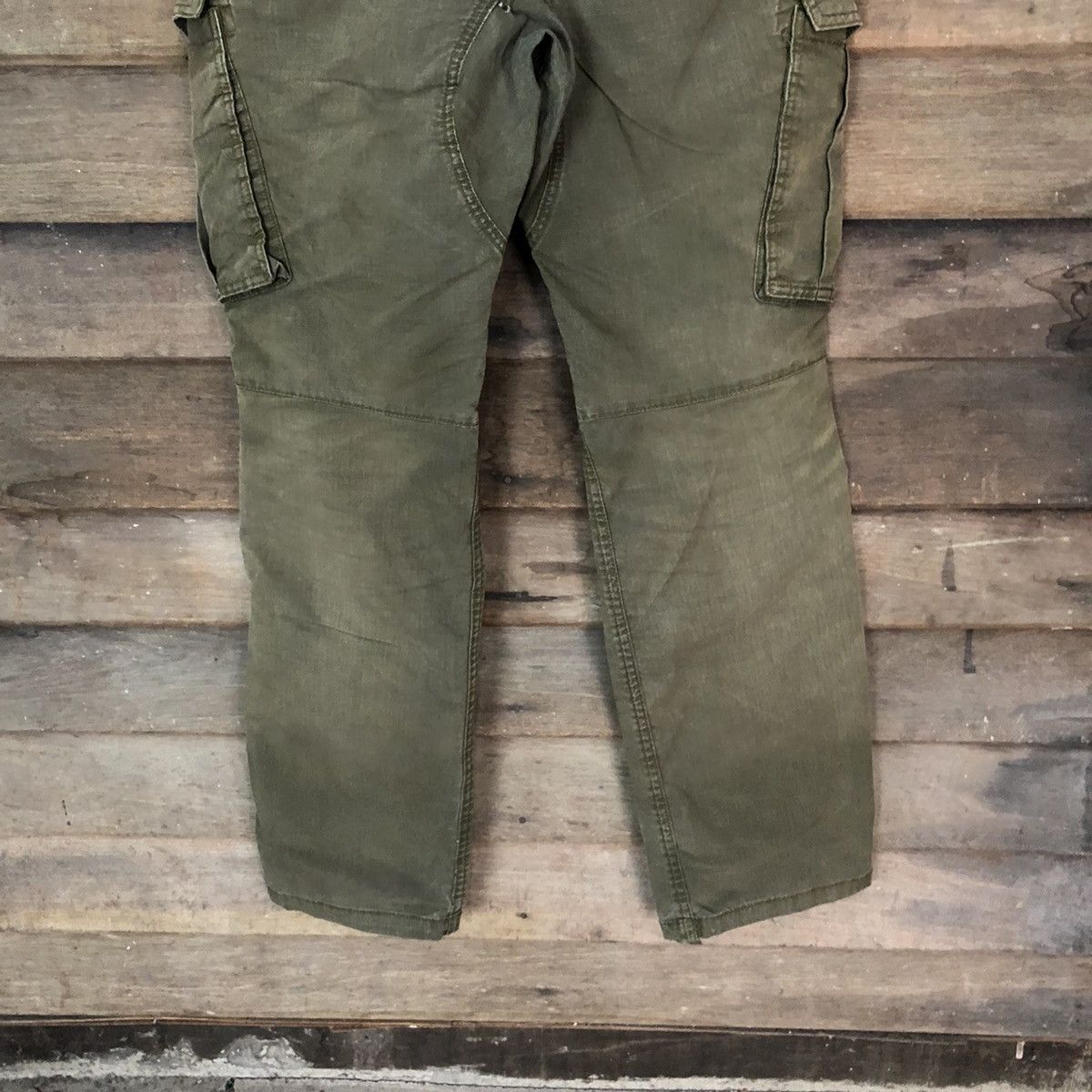Japanese Brand Geride japan multipocket utility Green Cargo Pants #7051 Size US 31 - 13 Thumbnail