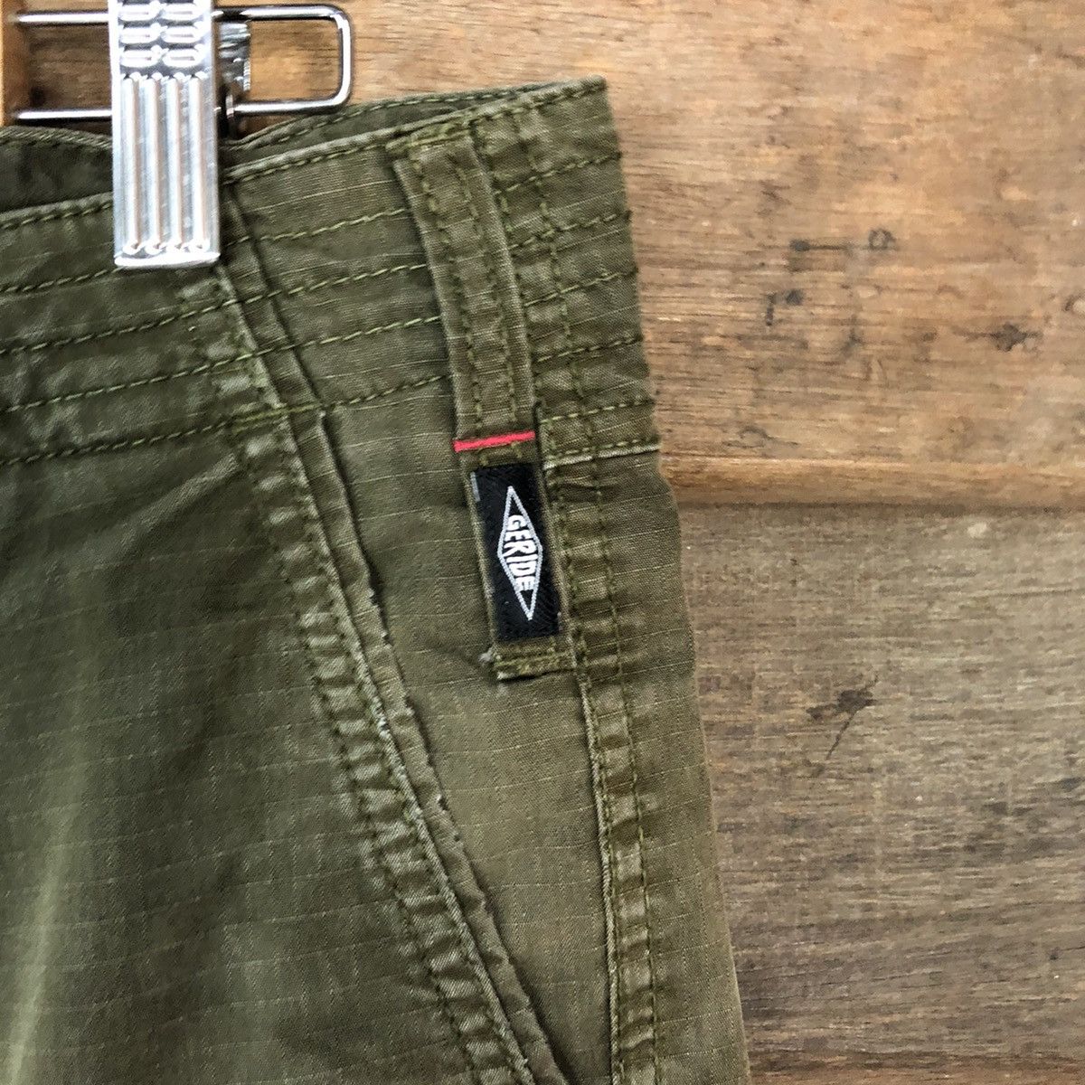 Japanese Brand Geride japan multipocket utility Green Cargo Pants #7051 Size US 31 - 10 Thumbnail