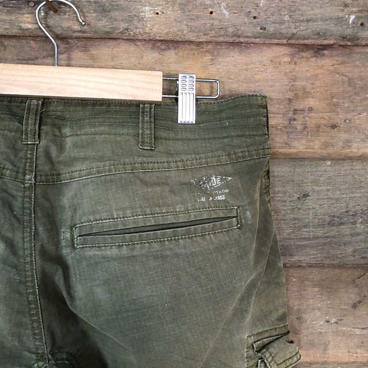 Japanese Brand Geride japan multipocket utility Green Cargo Pants #7051 Size US 31 - 15 Thumbnail