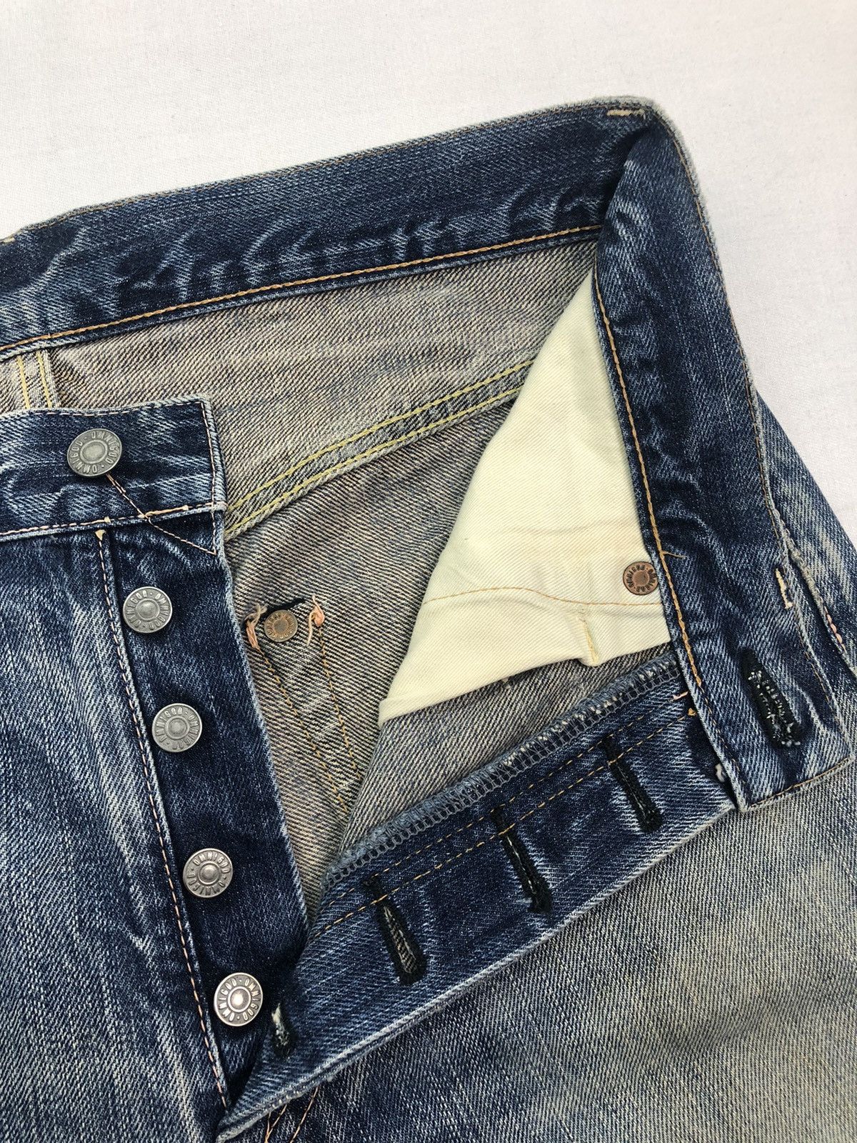 Japanese Brand × OMNIGOD × Vintage Japanese Vintage Omnigod Selvedge Denim Pants Size US 30 / EU 46 - 8 Thumbnail