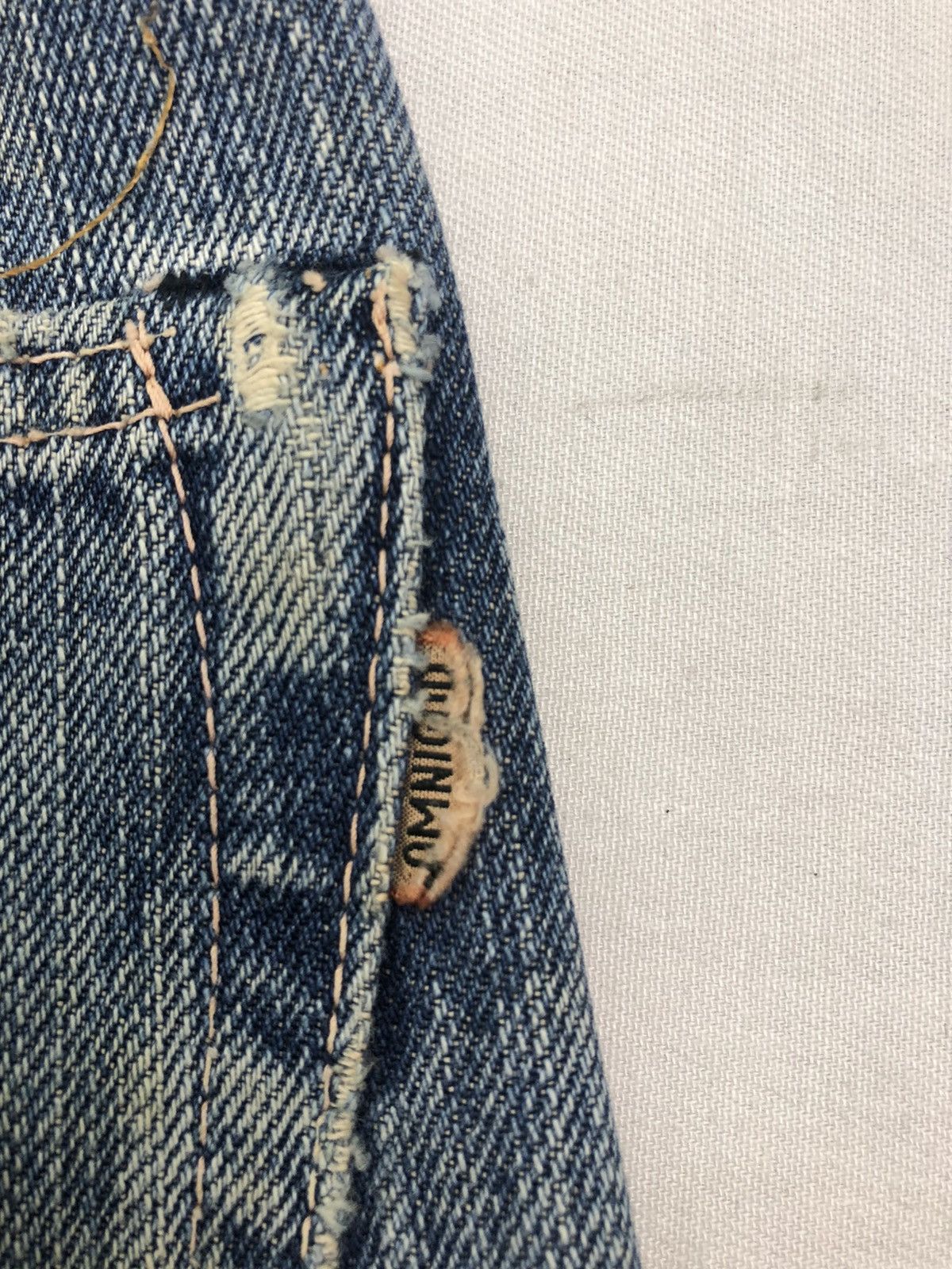 Japanese Brand × OMNIGOD × Vintage Japanese Vintage Omnigod Selvedge Denim Pants Size US 30 / EU 46 - 17 Thumbnail