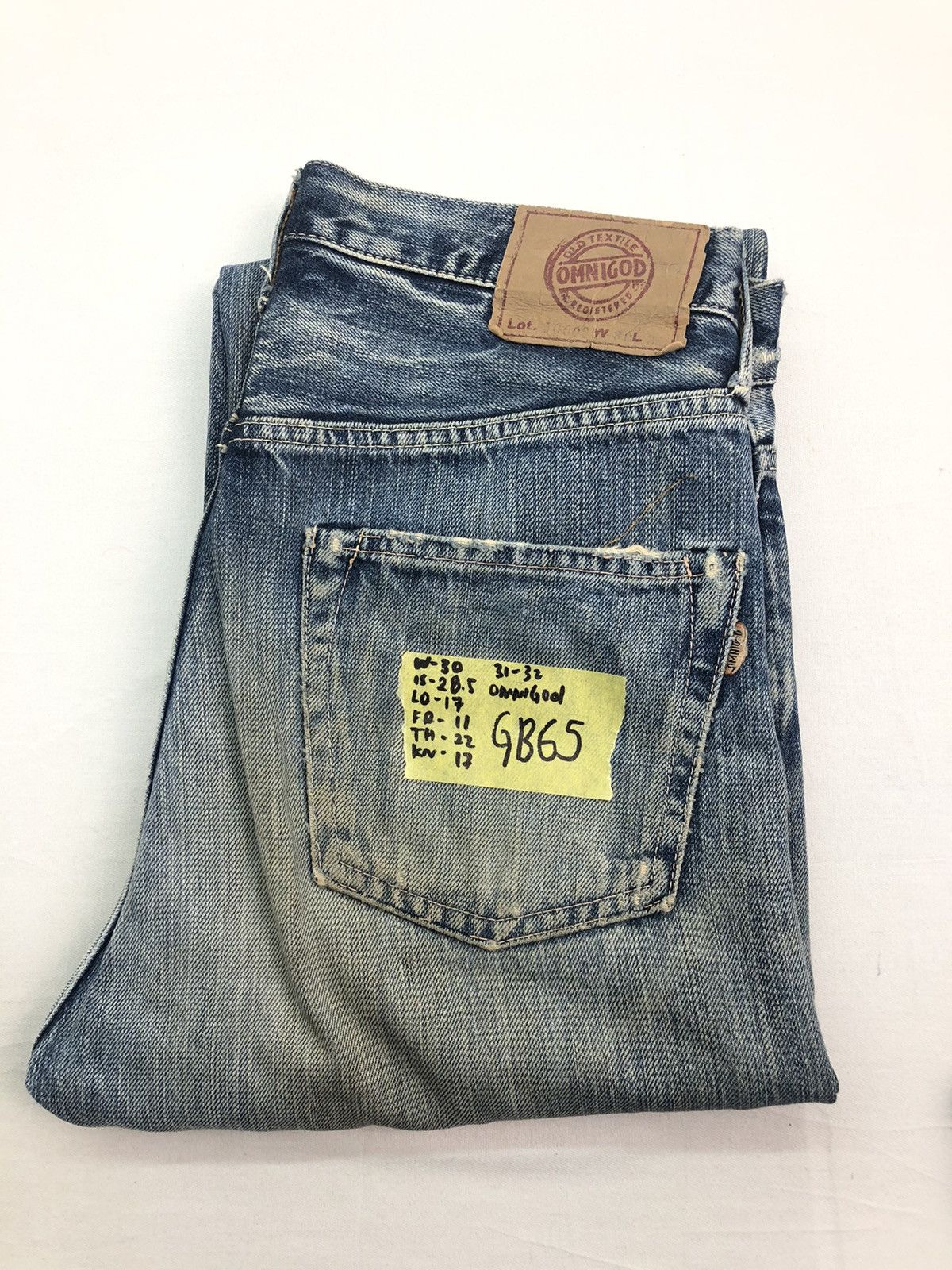 Japanese Brand × OMNIGOD × Vintage Japanese Vintage Omnigod Selvedge Denim Pants Size US 30 / EU 46 - 20 Thumbnail
